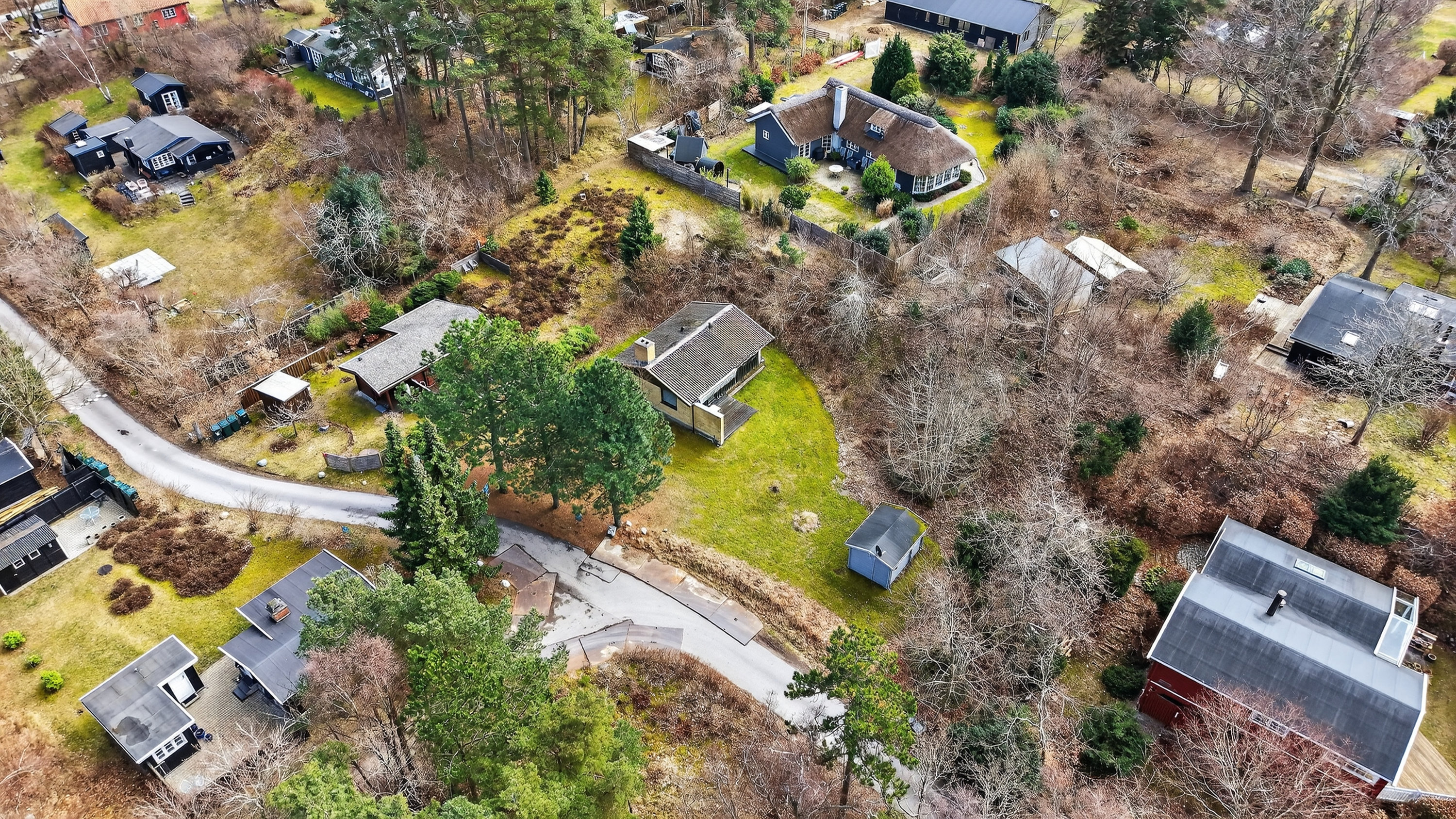 Fremhævet luftfoto billede i fuldskærmstilstand. Billede af Skærbyvangen 34, 4500 Nykøbing Sj