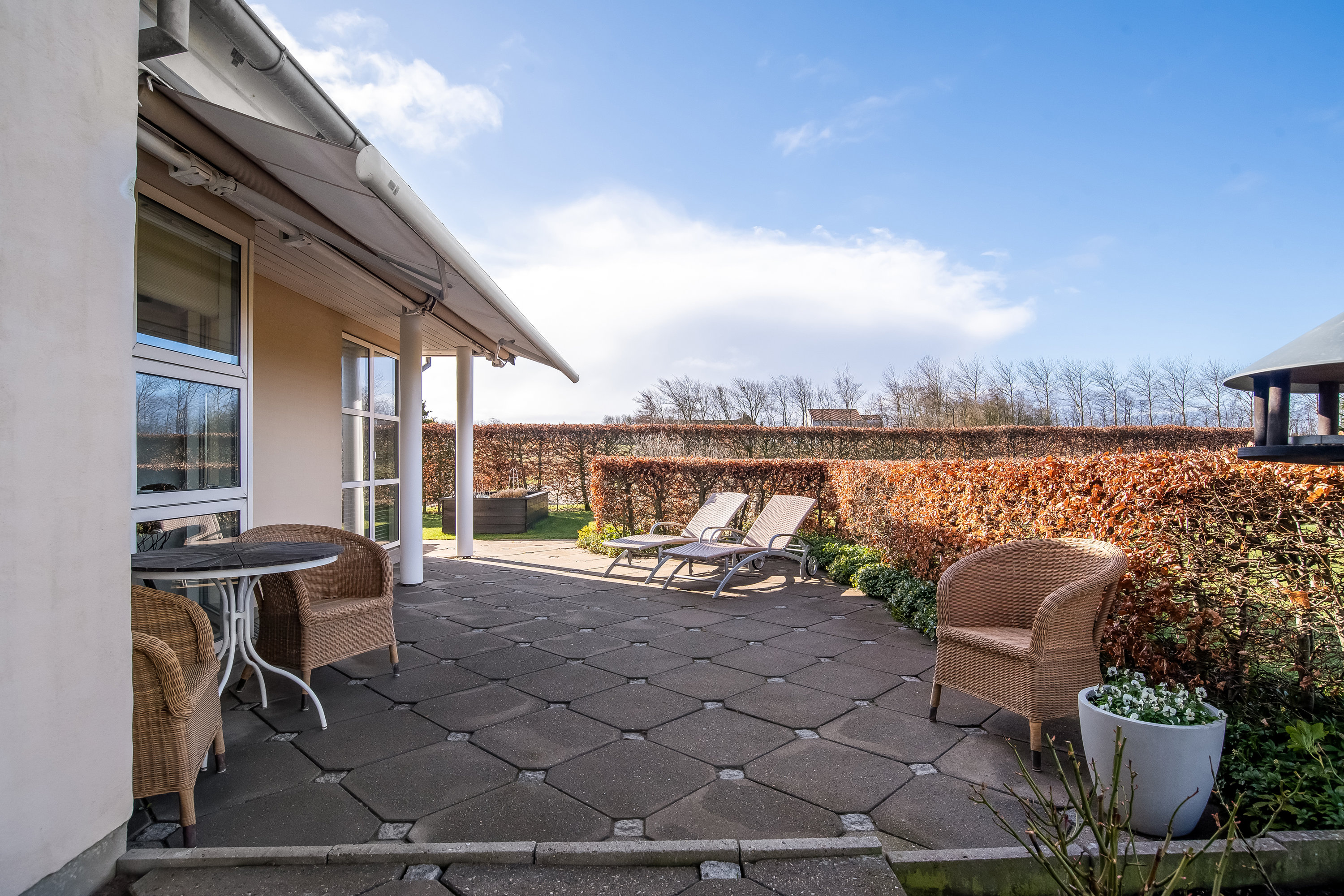 Fremhævet terrasse billede i fuldskærmstilstand. Billede af Vindelevvej 8, Bjert, 7830 Vinderup