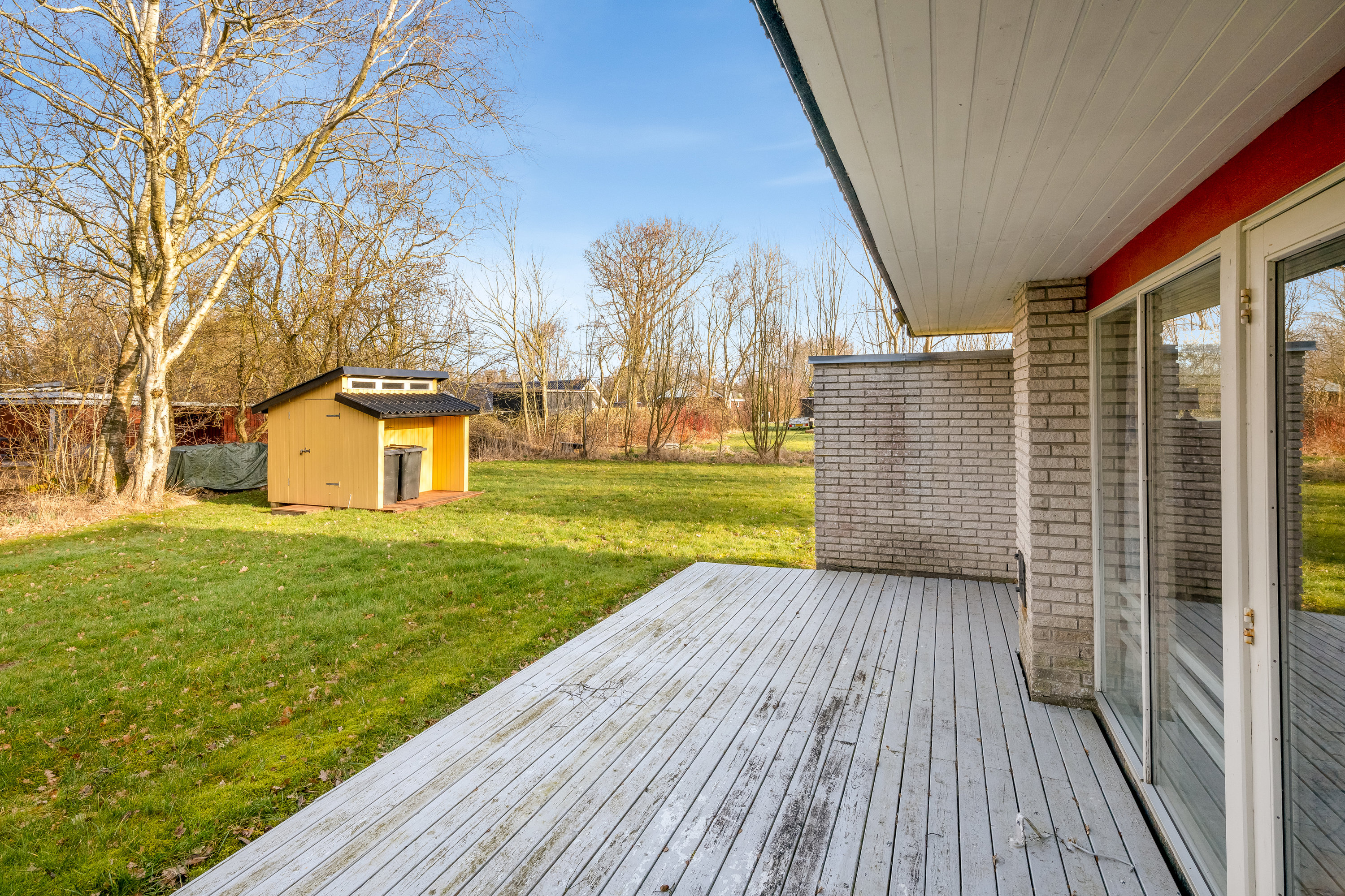 Fremhævet terrasse billede i fuldskærmstilstand. Billede af Svanevænget 30, Nr Bork, 6893 Hemmet