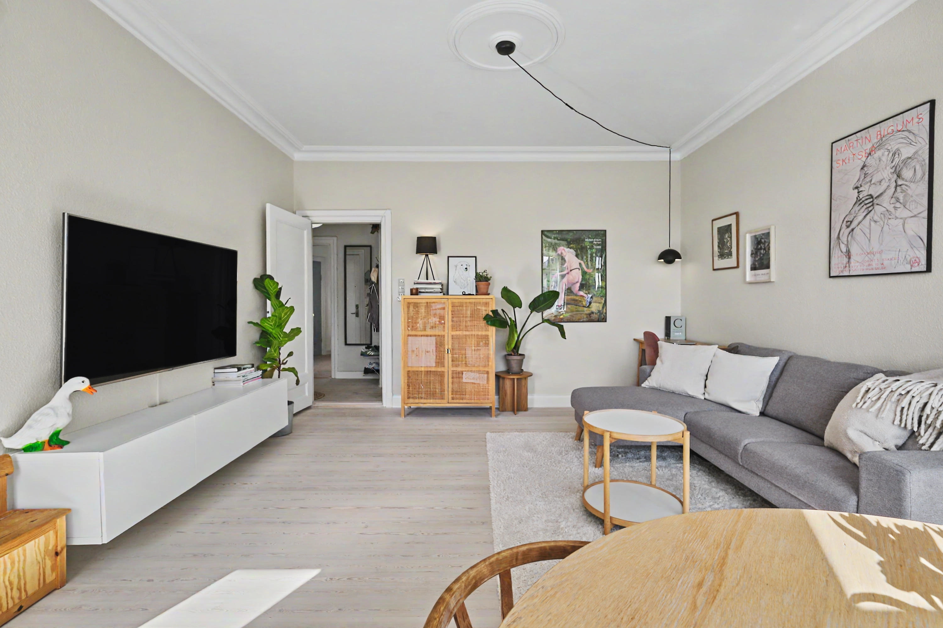 Fremhævet stue billede i fuldskærmstilstand. Billede af Chr. Wærums Gade 26, 4. th., 8000 Aarhus C