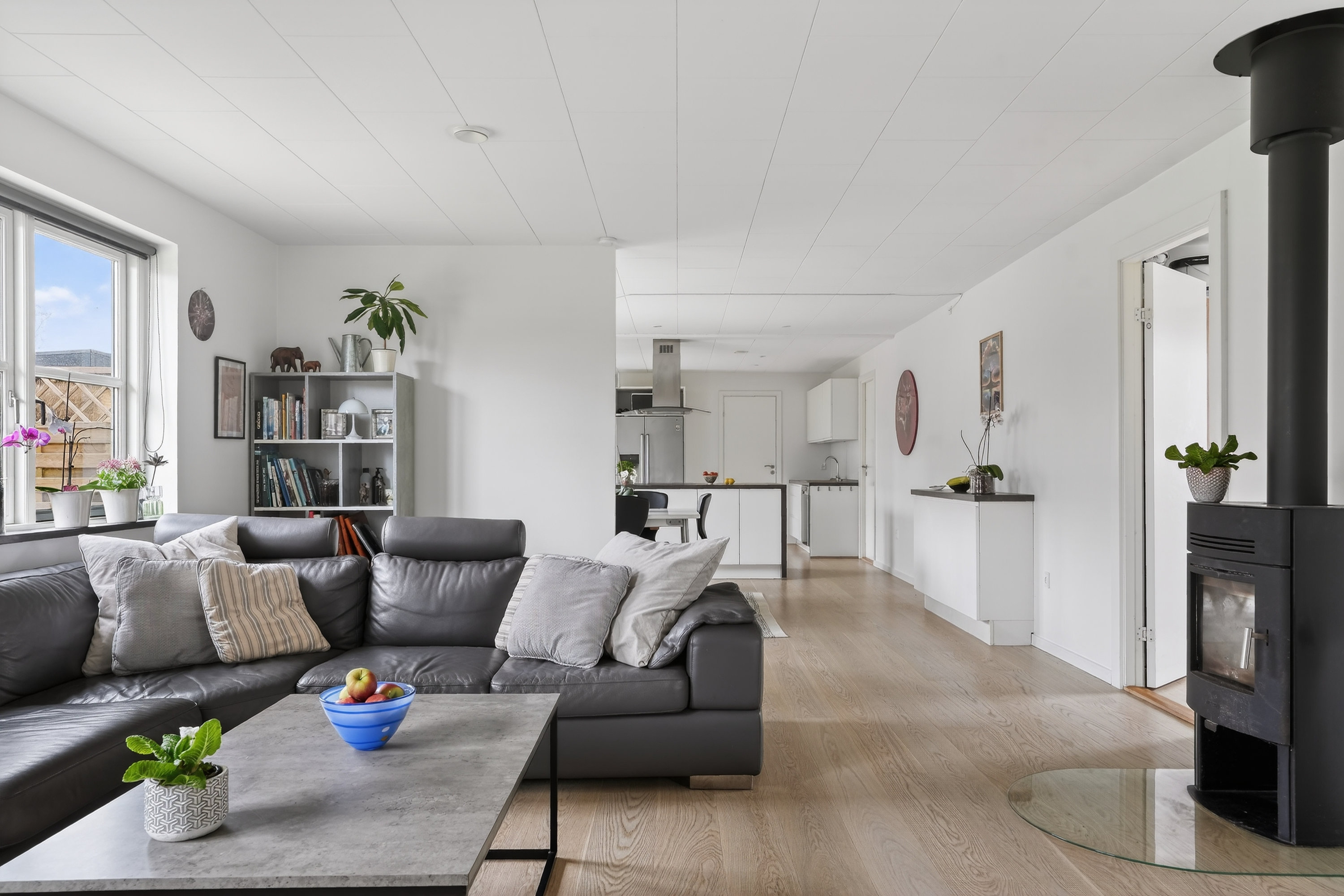 Fremhævet stue billede i fuldskærmstilstand. Billede af Elmevej 13, 4390 Vipperød