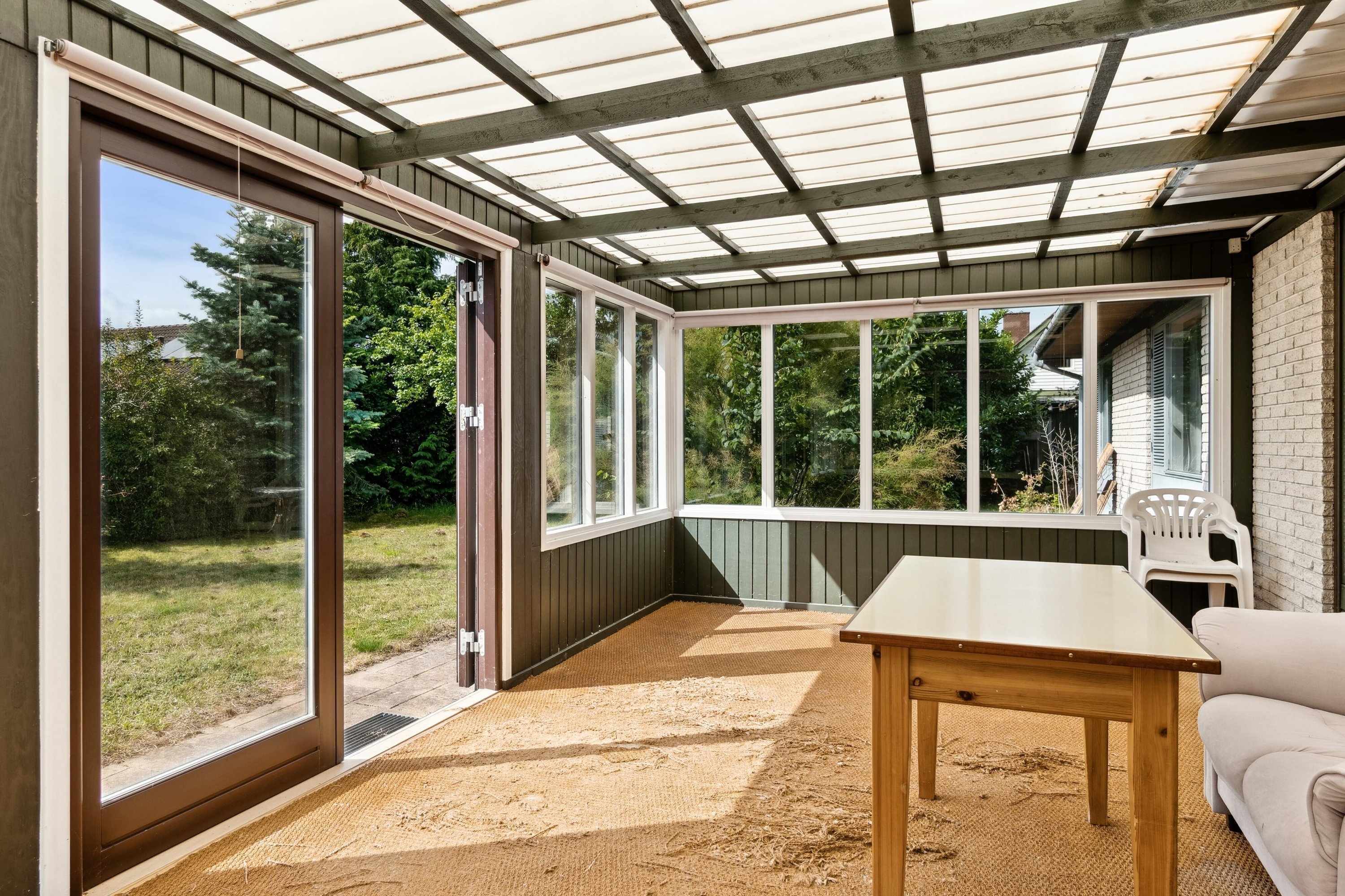 Fremhævet overdækket terrasse billede i fuldskærmstilstand. Billede af Blichersvej 6, 4500 Nykøbing Sj