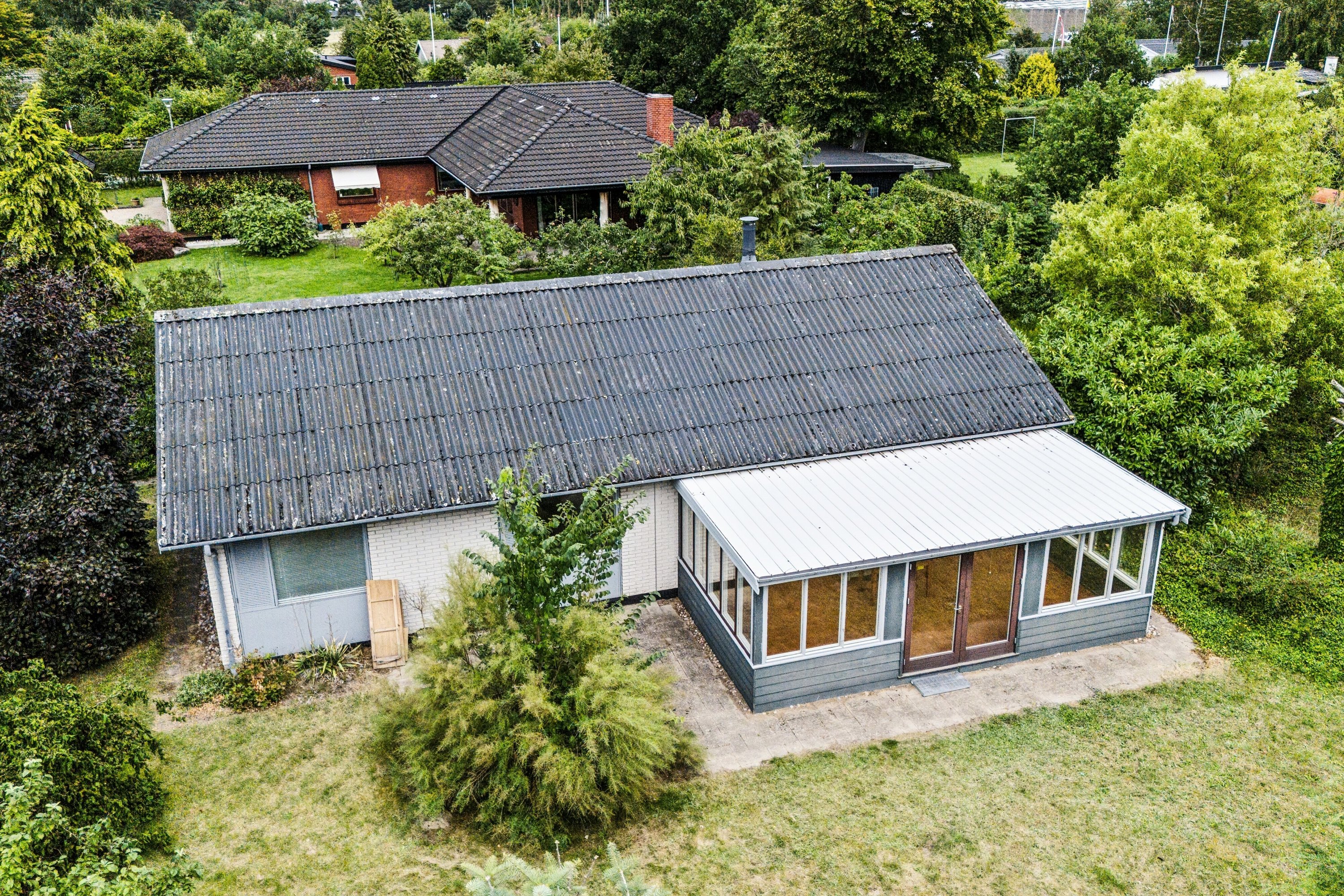 Fremhævet luftfoto billede i fuldskærmstilstand. Billede af Blichersvej 6, 4500 Nykøbing Sj