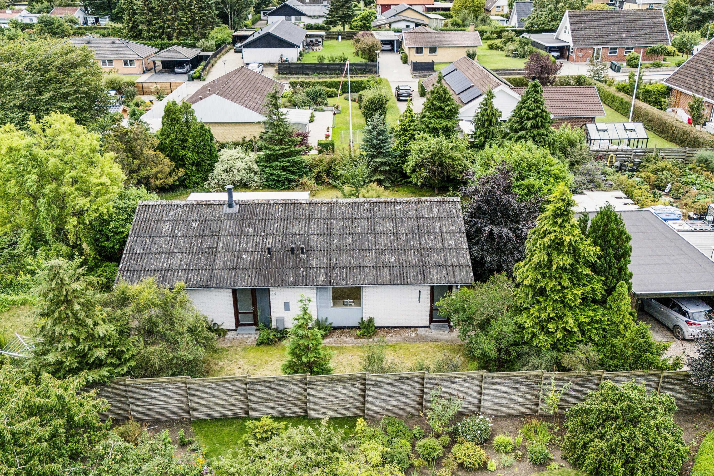 Fremhævet luftfoto billede i fuldskærmstilstand. Billede af Blichersvej 6, 4500 Nykøbing Sj