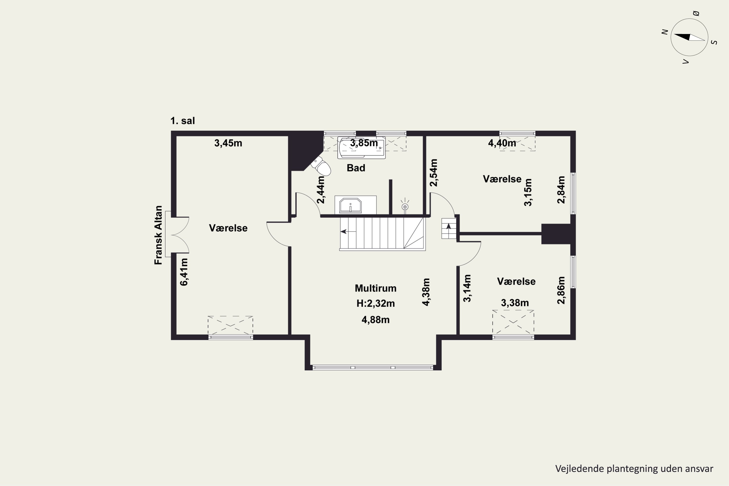 Plantegninger billede af Vegavej 22, Dråby, 8400 Ebeltoft