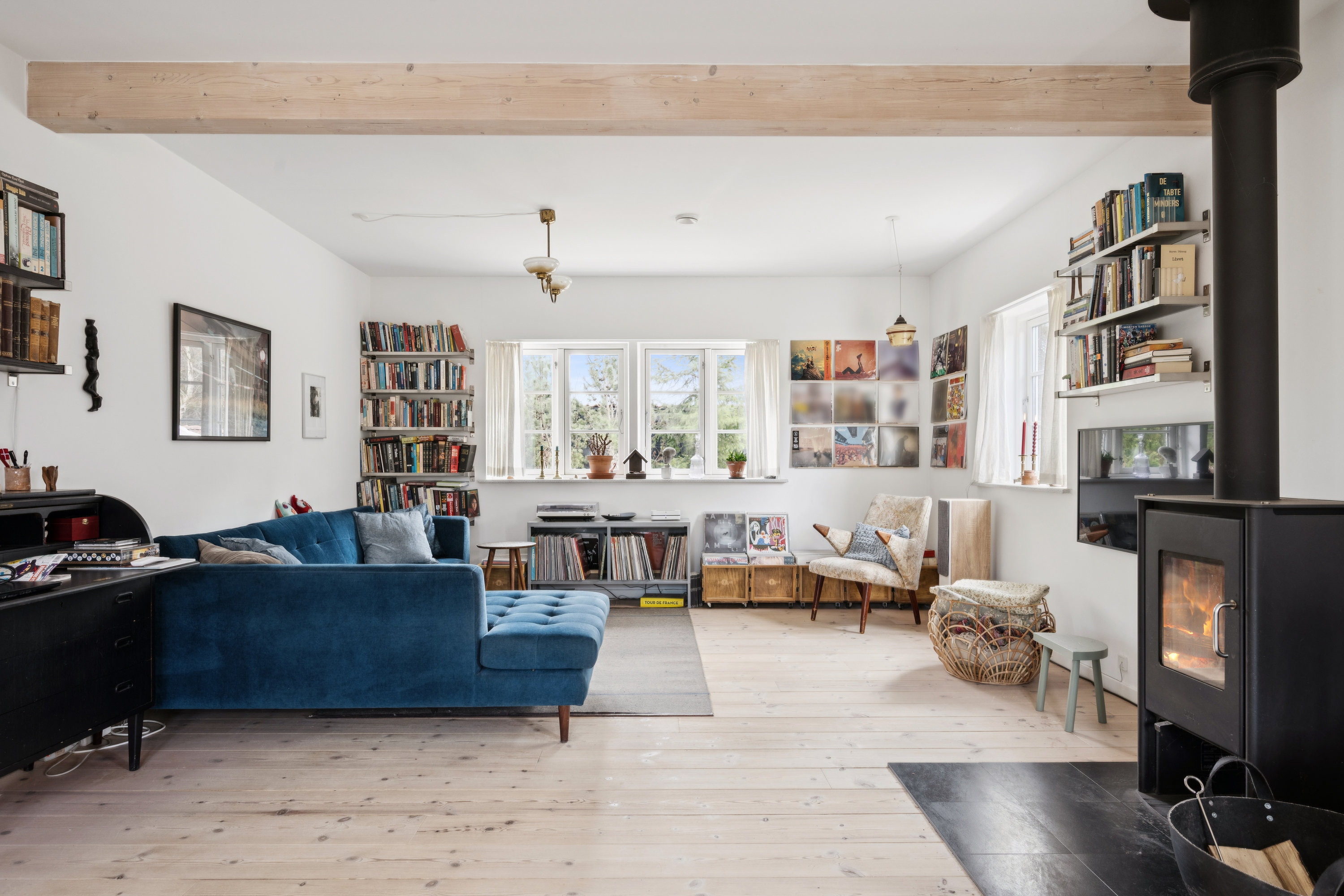 Fremhævet stue billede i fuldskærmstilstand. Billede af Vegavej 22, Dråby, 8400 Ebeltoft