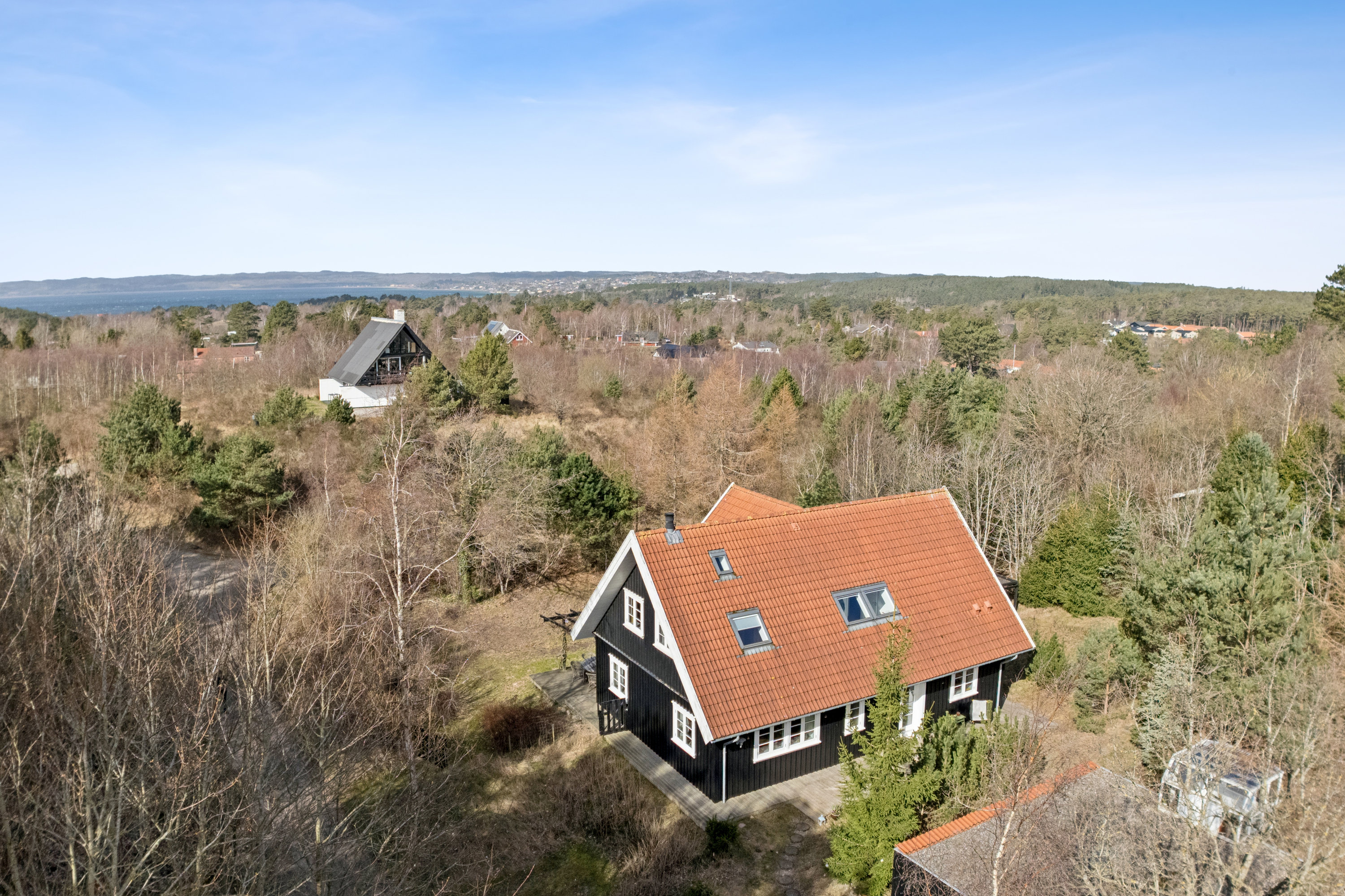 Fremhævet luftfoto billede i fuldskærmstilstand. Billede af Vegavej 22, Dråby, 8400 Ebeltoft