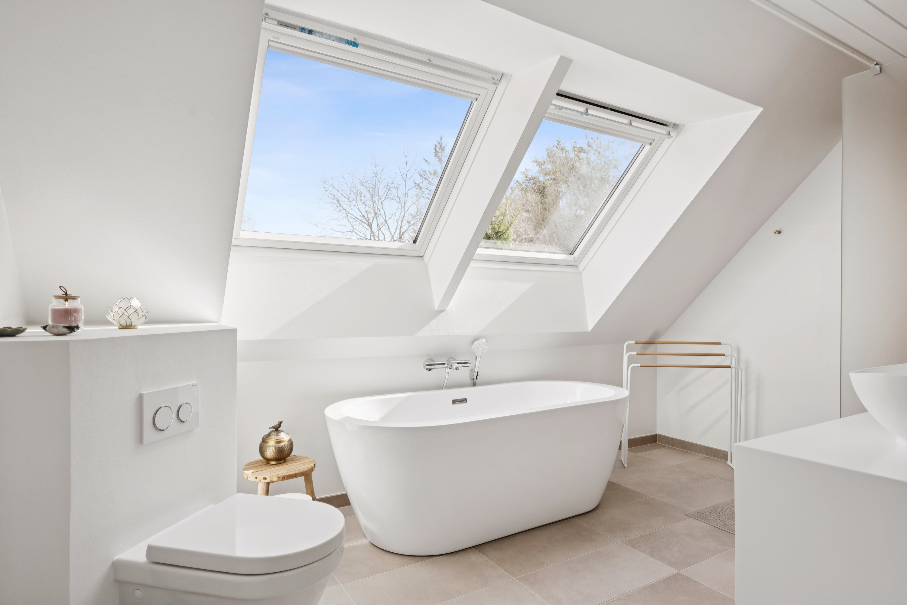 Fremhævet badeværelse billede i fuldskærmstilstand. Billede af Vegavej 22, Dråby, 8400 Ebeltoft