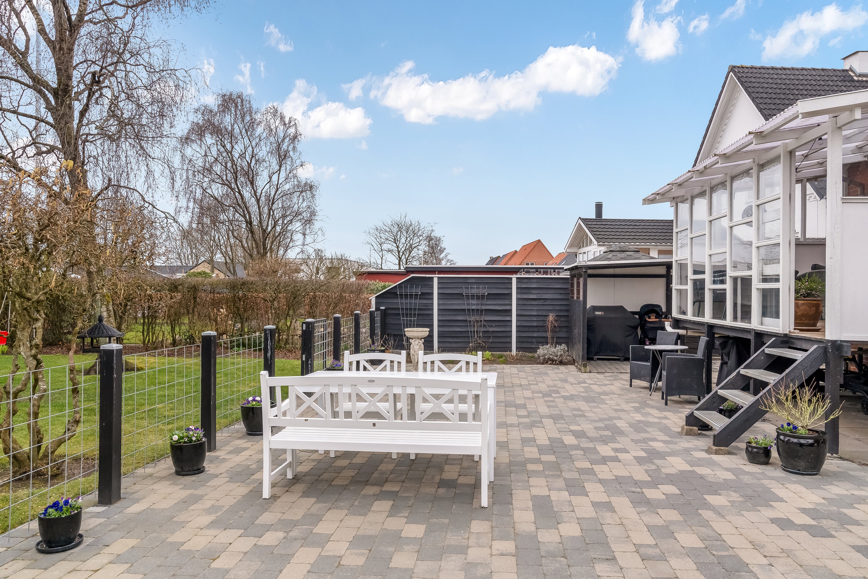 Fremhævet terrasse billede i fuldskærmstilstand. Billede af Holbergsvej 30, 7500 Holstebro