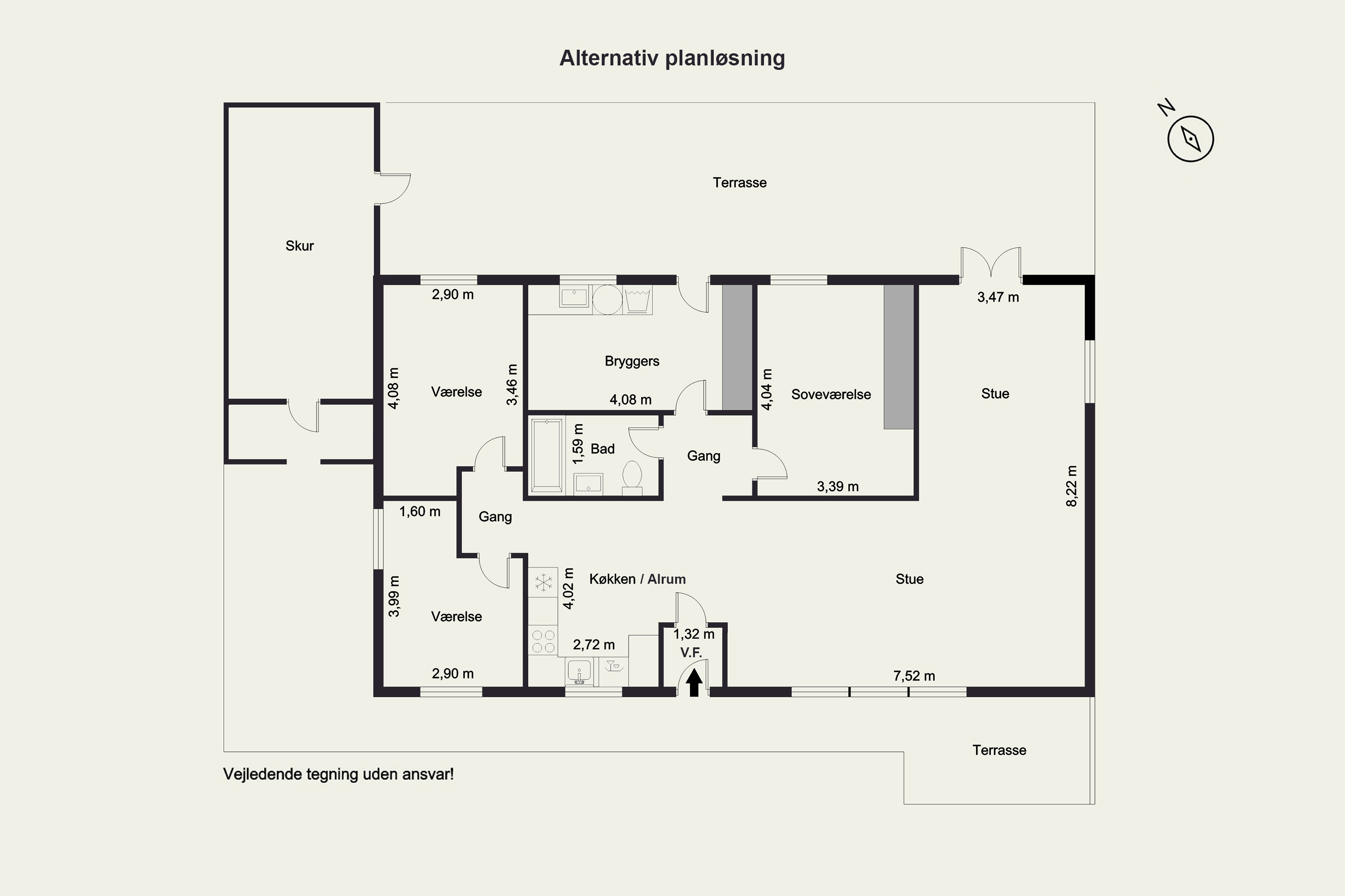 Plantegninger billede af El-Vej 4, Seest, 6000 Kolding