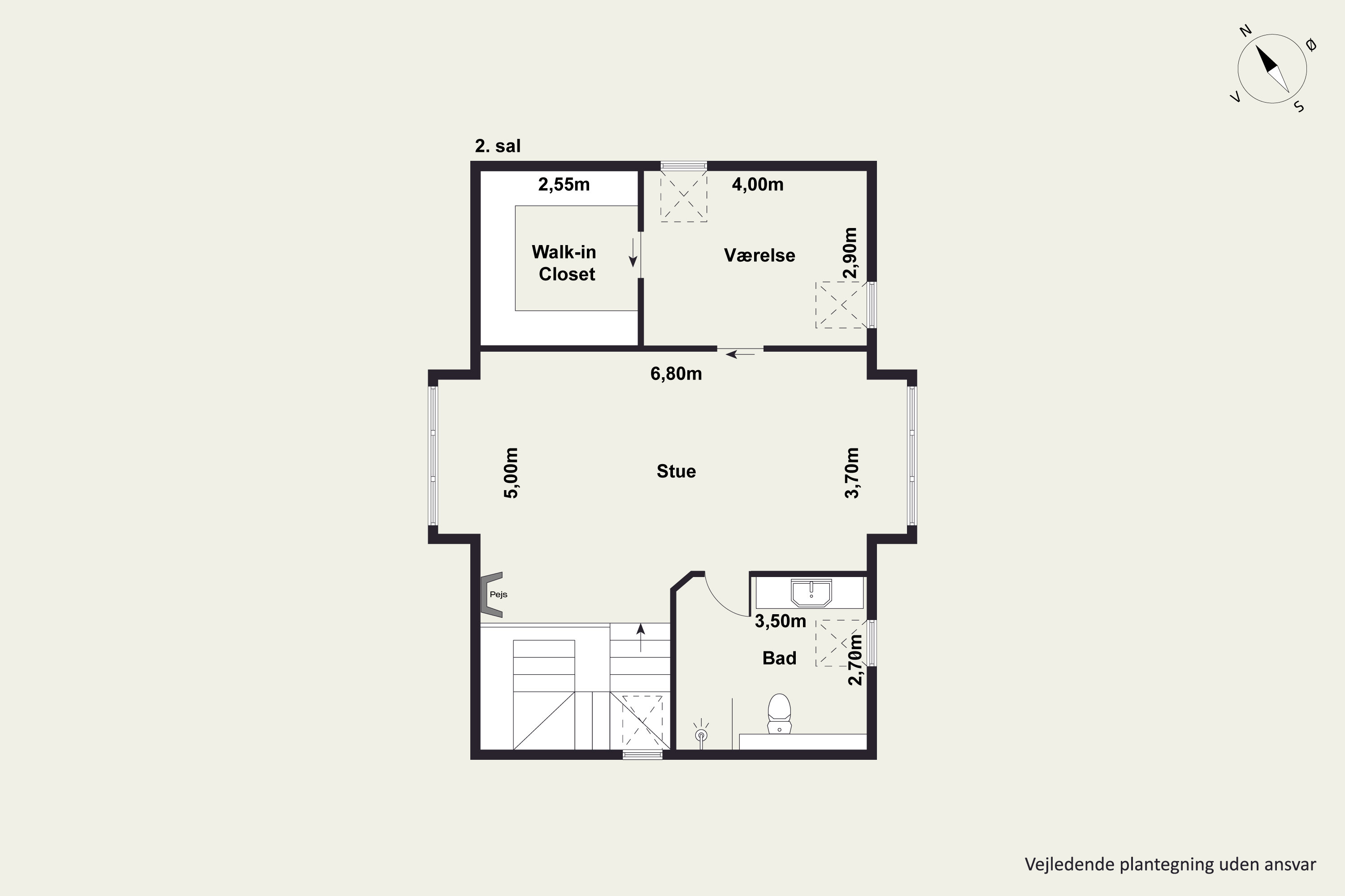 Plantegninger billede af Anne Maries Vej 14, 1., 9000 Aalborg