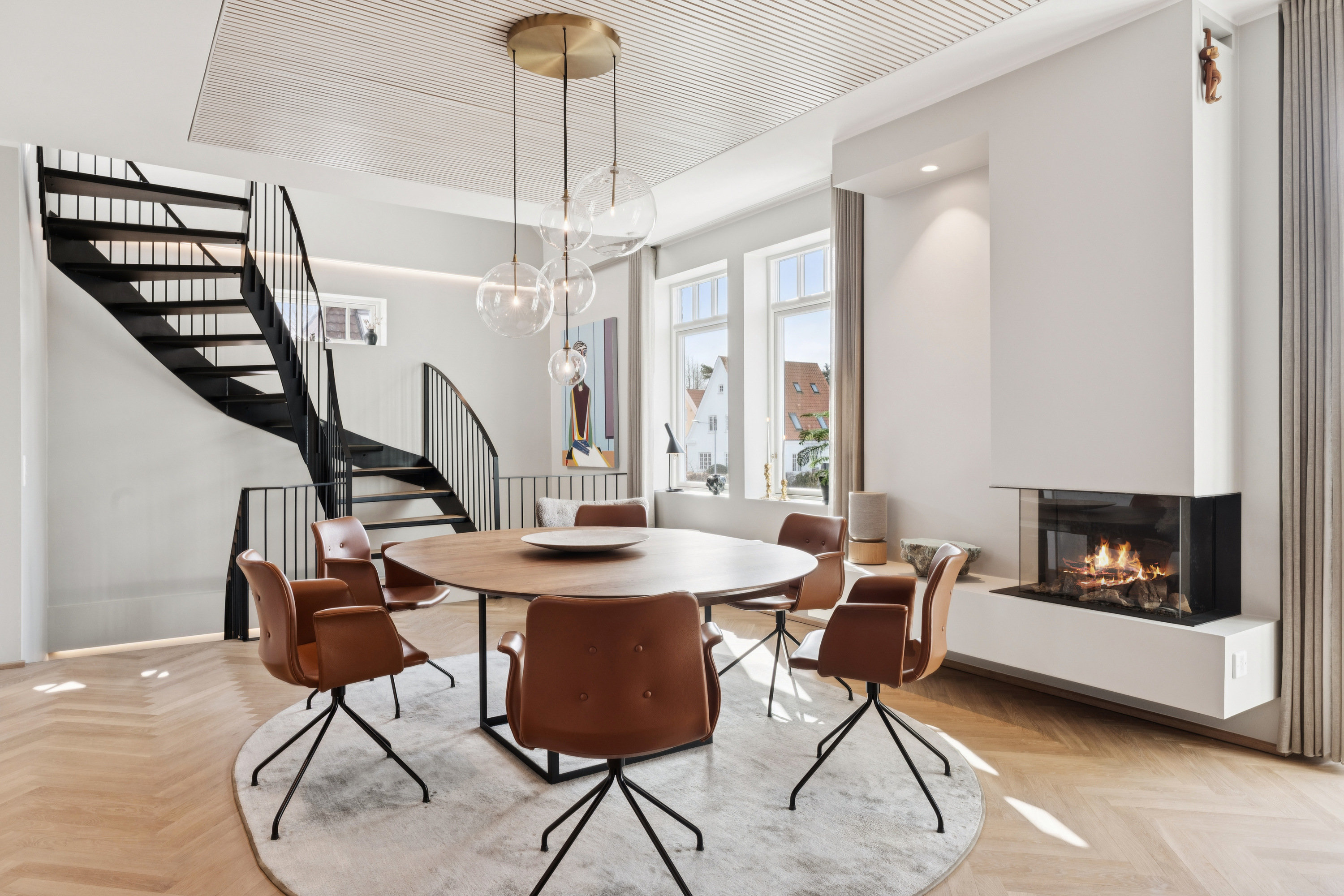 Fremhævet stue billede i fuldskærmstilstand. Billede af Anne Maries Vej 14, 1., 9000 Aalborg