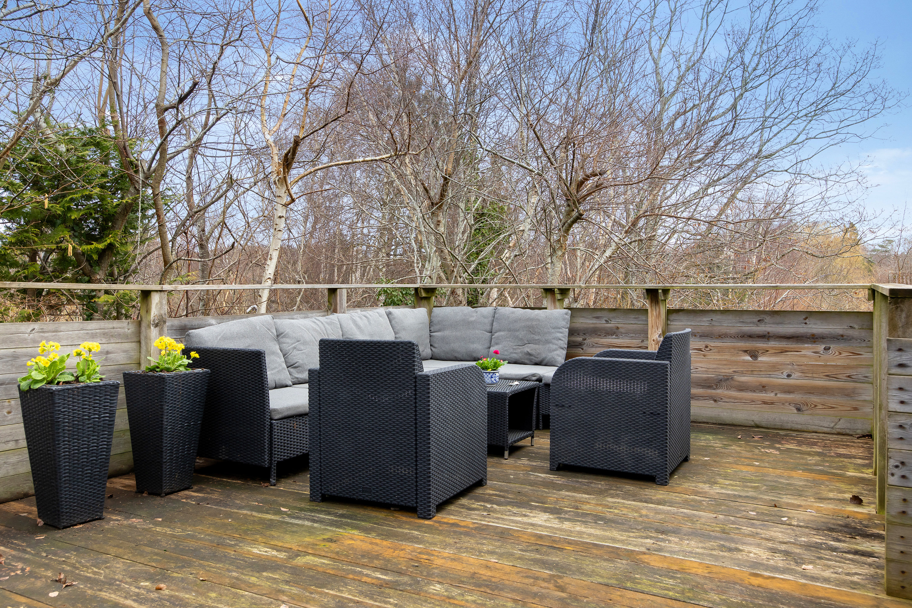 Fremhævet terrasse billede i fuldskærmstilstand. Billede af Parcelgårdsvej 4, 3210 Vejby