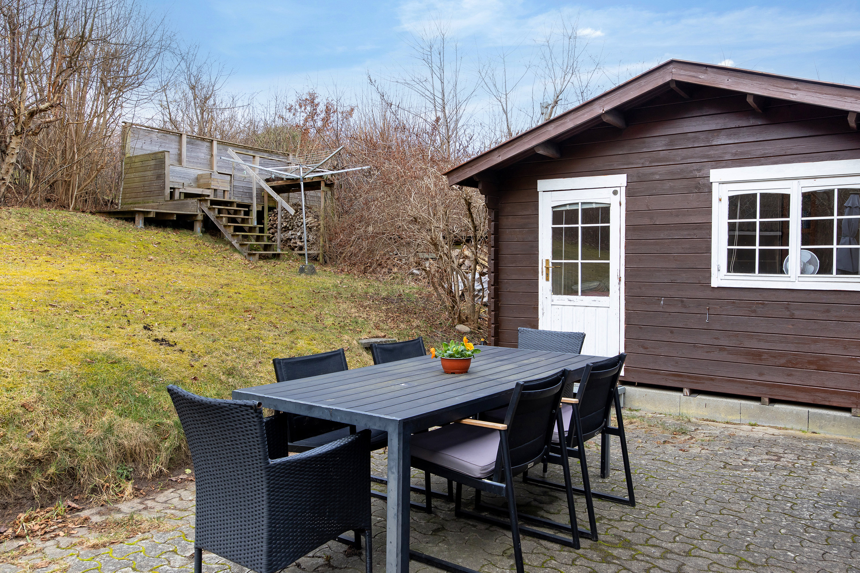 Fremhævet terrasse billede i fuldskærmstilstand. Billede af Parcelgårdsvej 4, 3210 Vejby