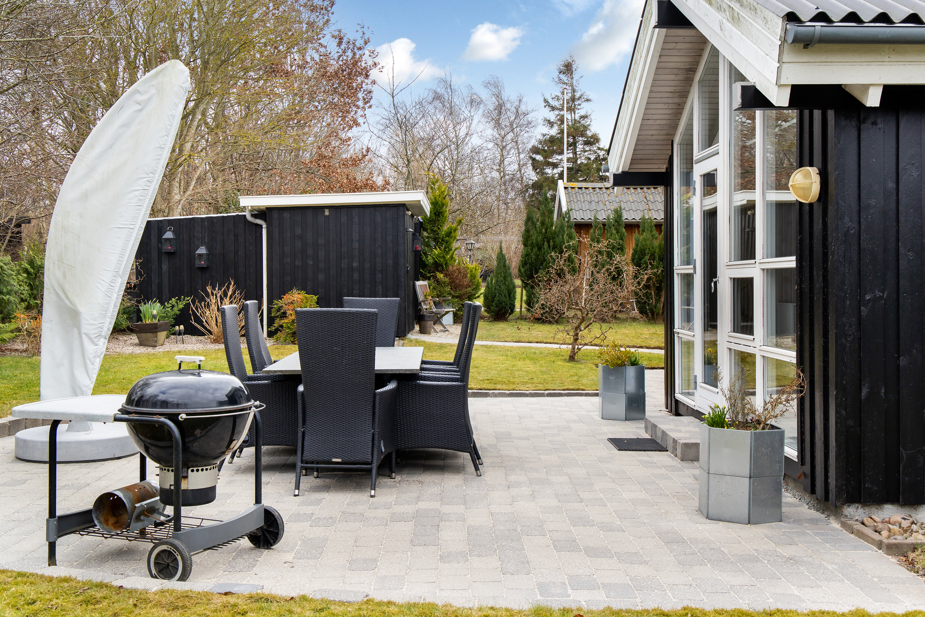 Fremhævet terrasse billede i fuldskærmstilstand. Billede af Tofteager 10, Udsholt, 3230 Græsted