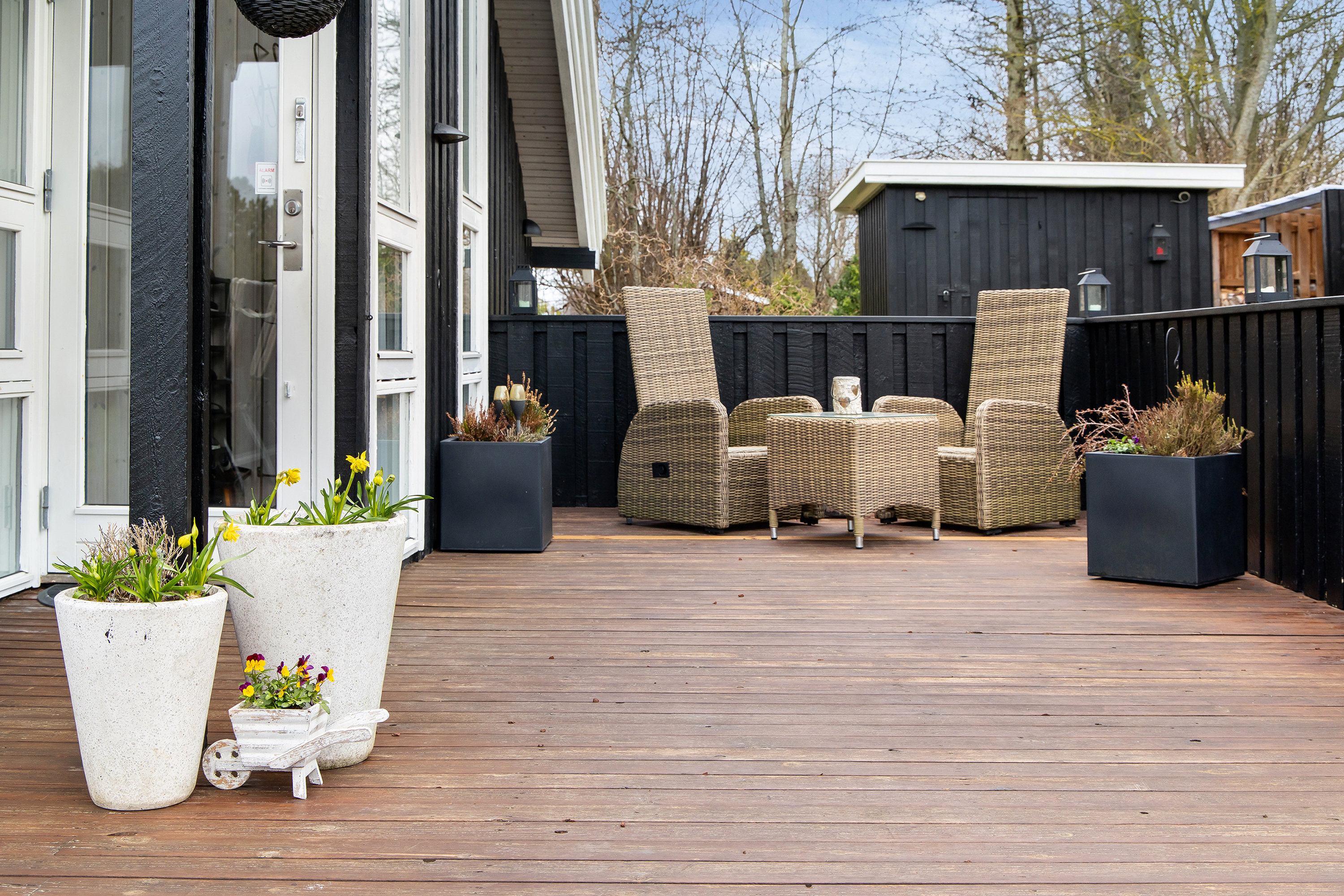 Fremhævet terrasse billede i fuldskærmstilstand. Billede af Tofteager 10, Udsholt, 3230 Græsted