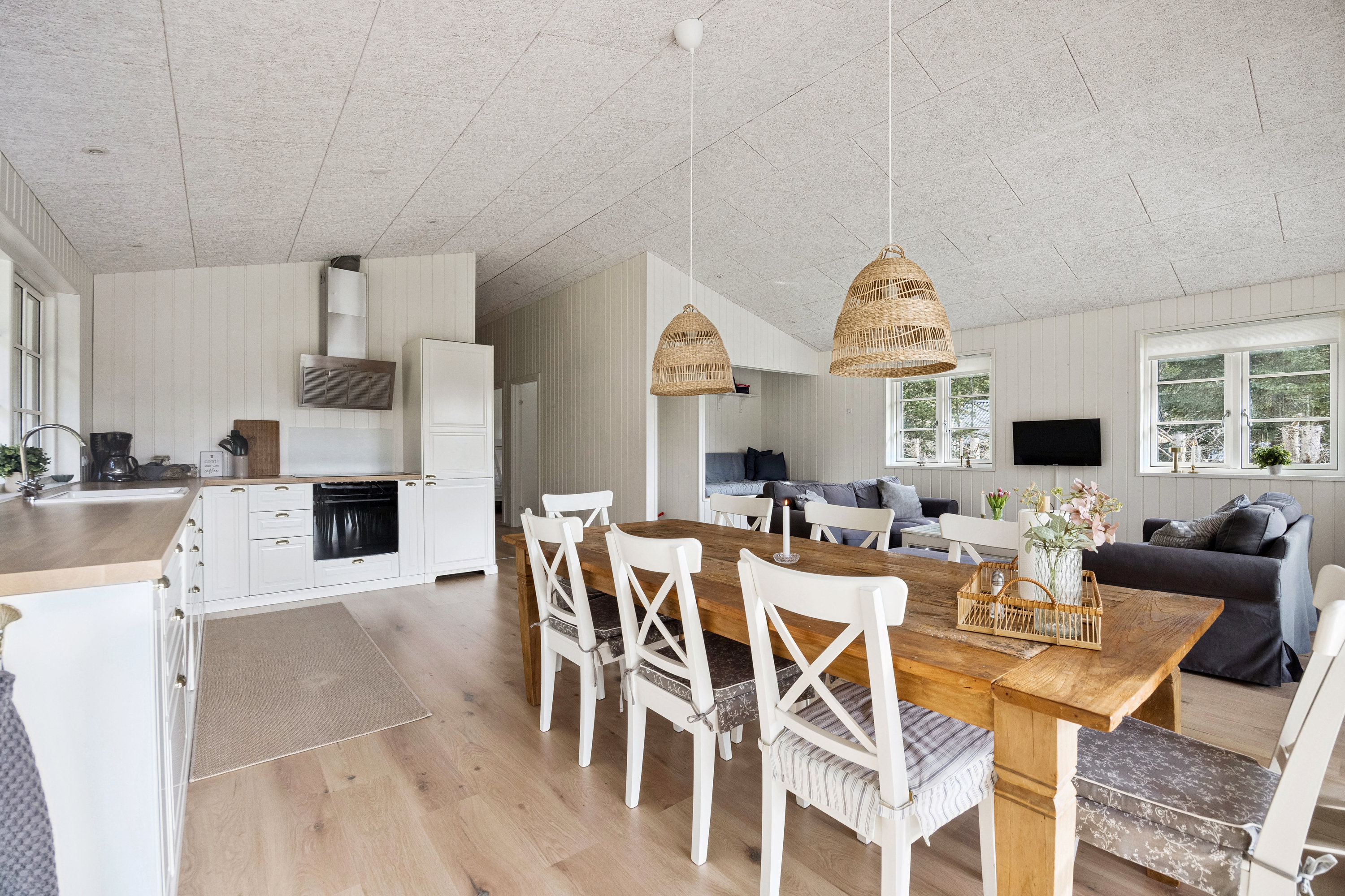 Fremhævet stue billede i fuldskærmstilstand. Billede af Orionvej 8, 9370 Hals