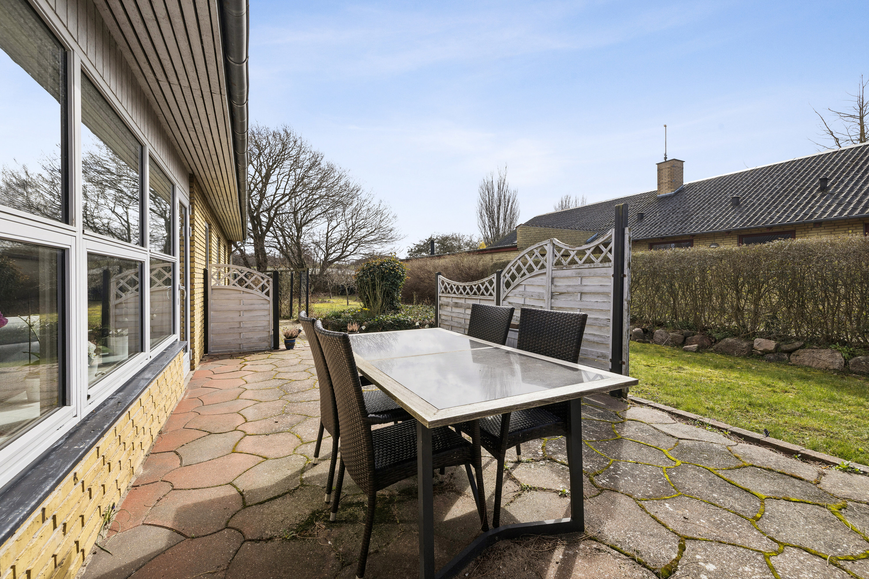 Fremhævet terrasse billede i fuldskærmstilstand. Billede af Lønkildevej 5, Lindelse, 5900 Rudkøbing