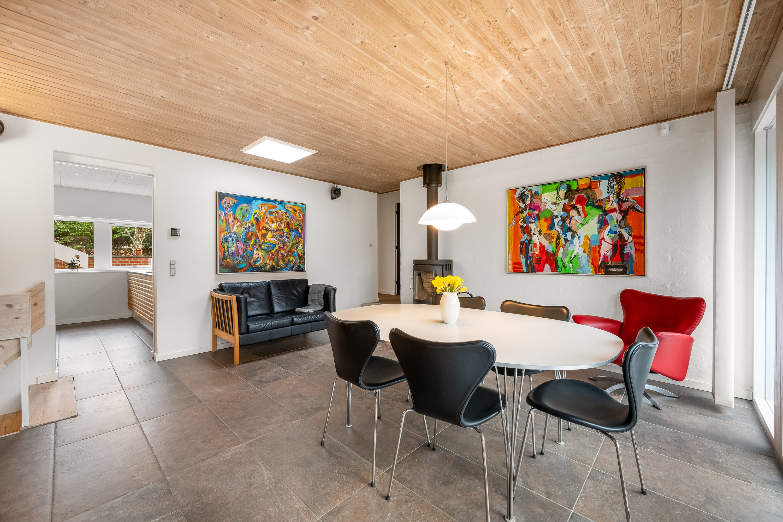 Fremhævet stue billede i fuldskærmstilstand. Billede af Parkallé 10, 6880 Tarm