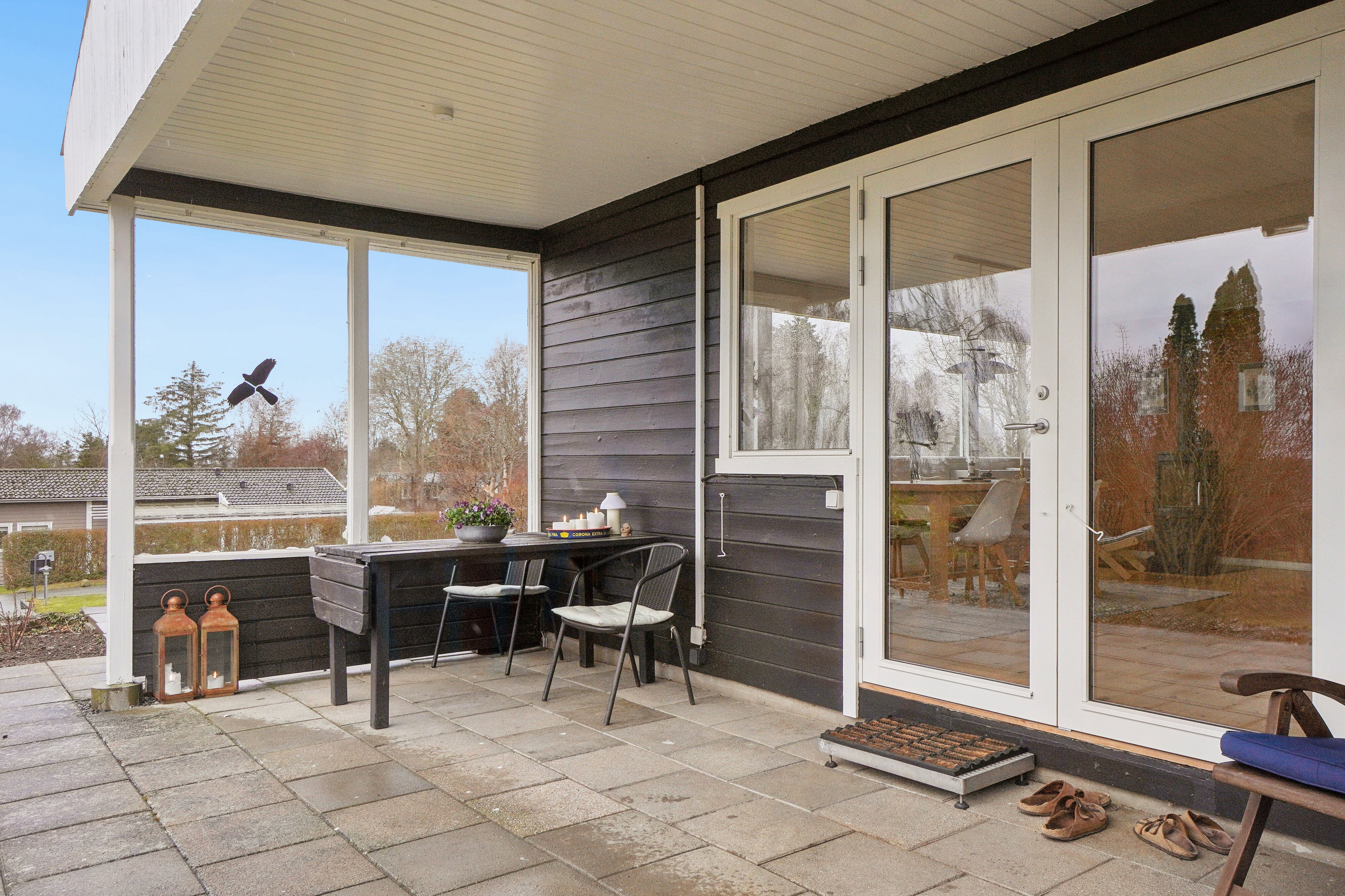 Fremhævet overdækket terrasse billede i fuldskærmstilstand. Billede af Skadevænget 97, Vellerup, 4050 Skibby