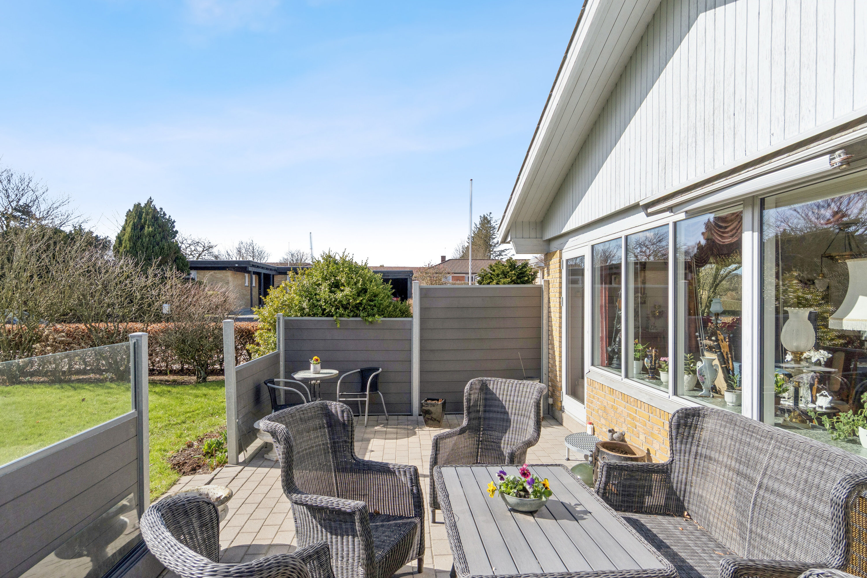 Fremhævet terrasse billede i fuldskærmstilstand. Billede af Gartnervænget 9, 7752 Snedsted