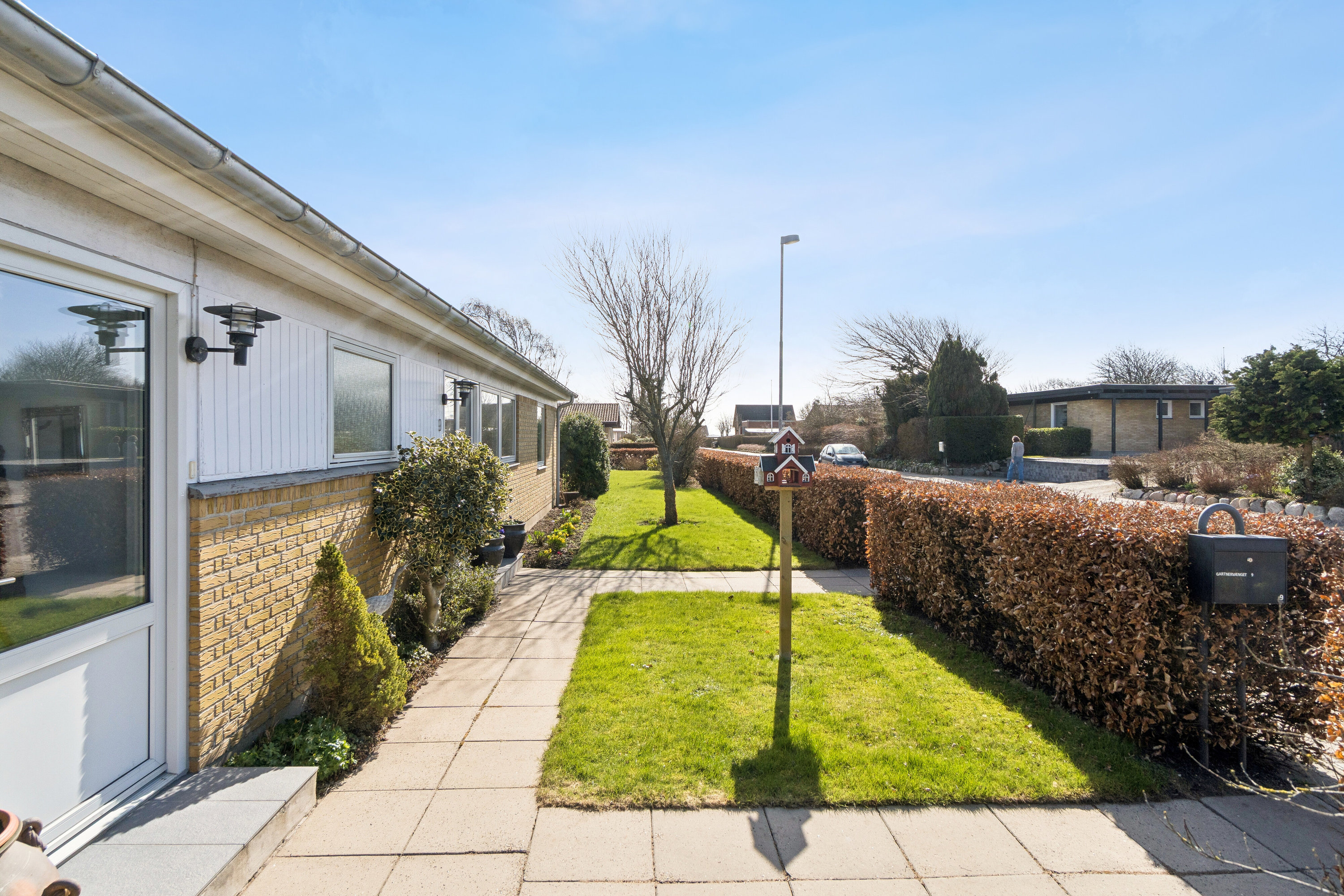 Fremhævet udendørs billede i fuldskærmstilstand. Billede af Gartnervænget 9, 7752 Snedsted