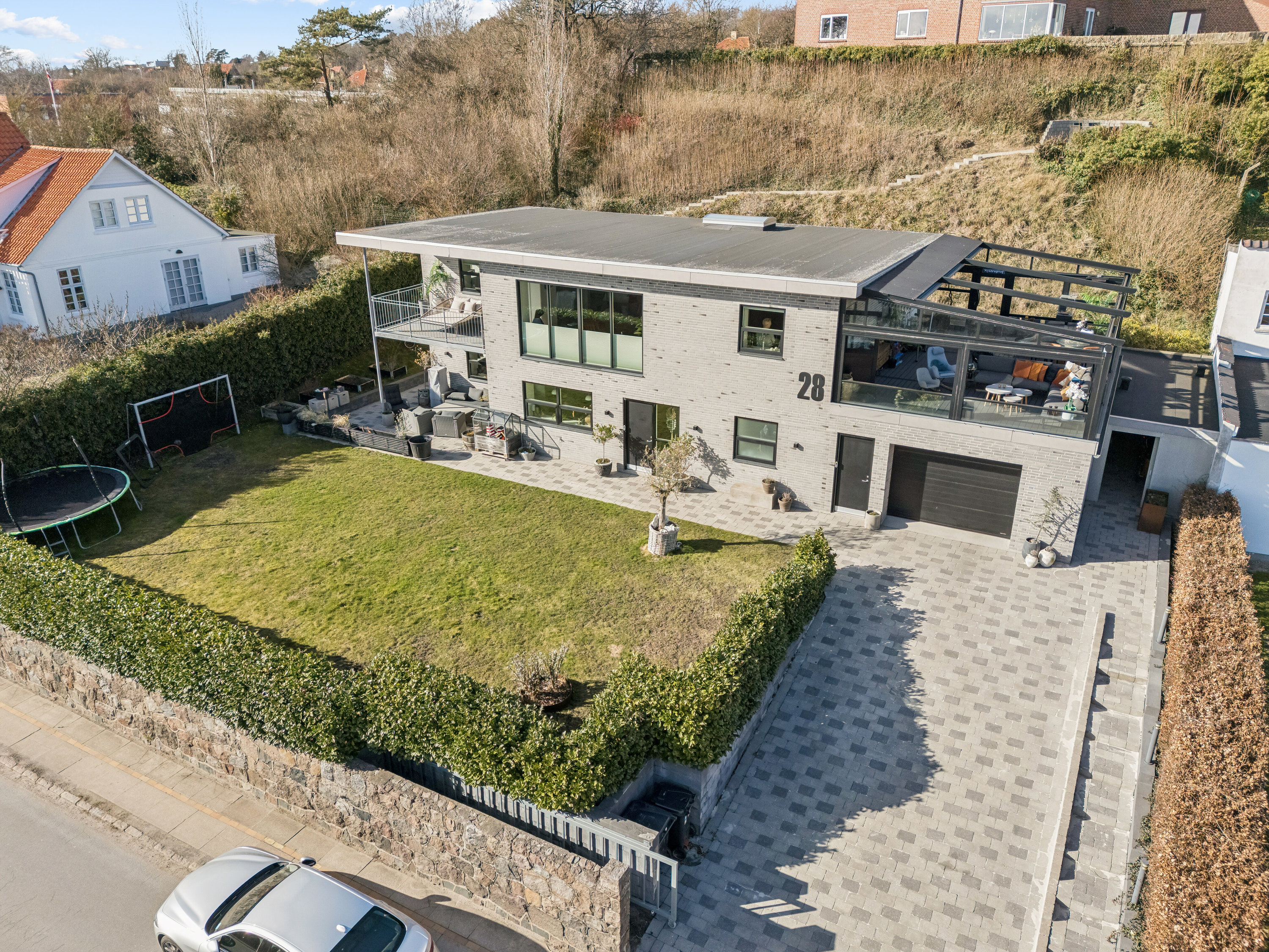 Fremhævet set fra vejen billede i fuldskærmstilstand. Billede af Lundevej 28, 4400 Kalundborg