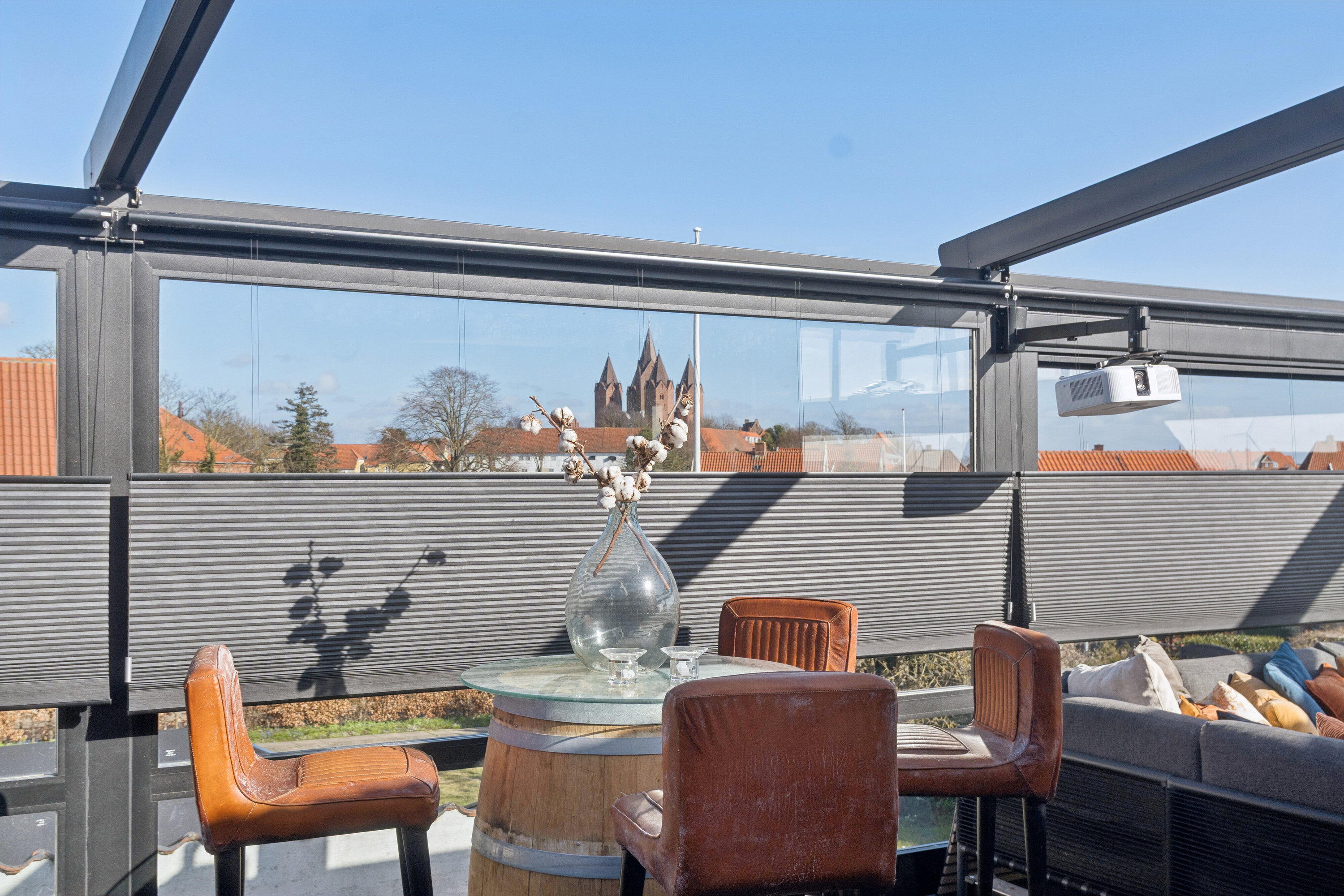 Fremhævet tagterrasse billede i fuldskærmstilstand. Billede af Lundevej 28, 4400 Kalundborg