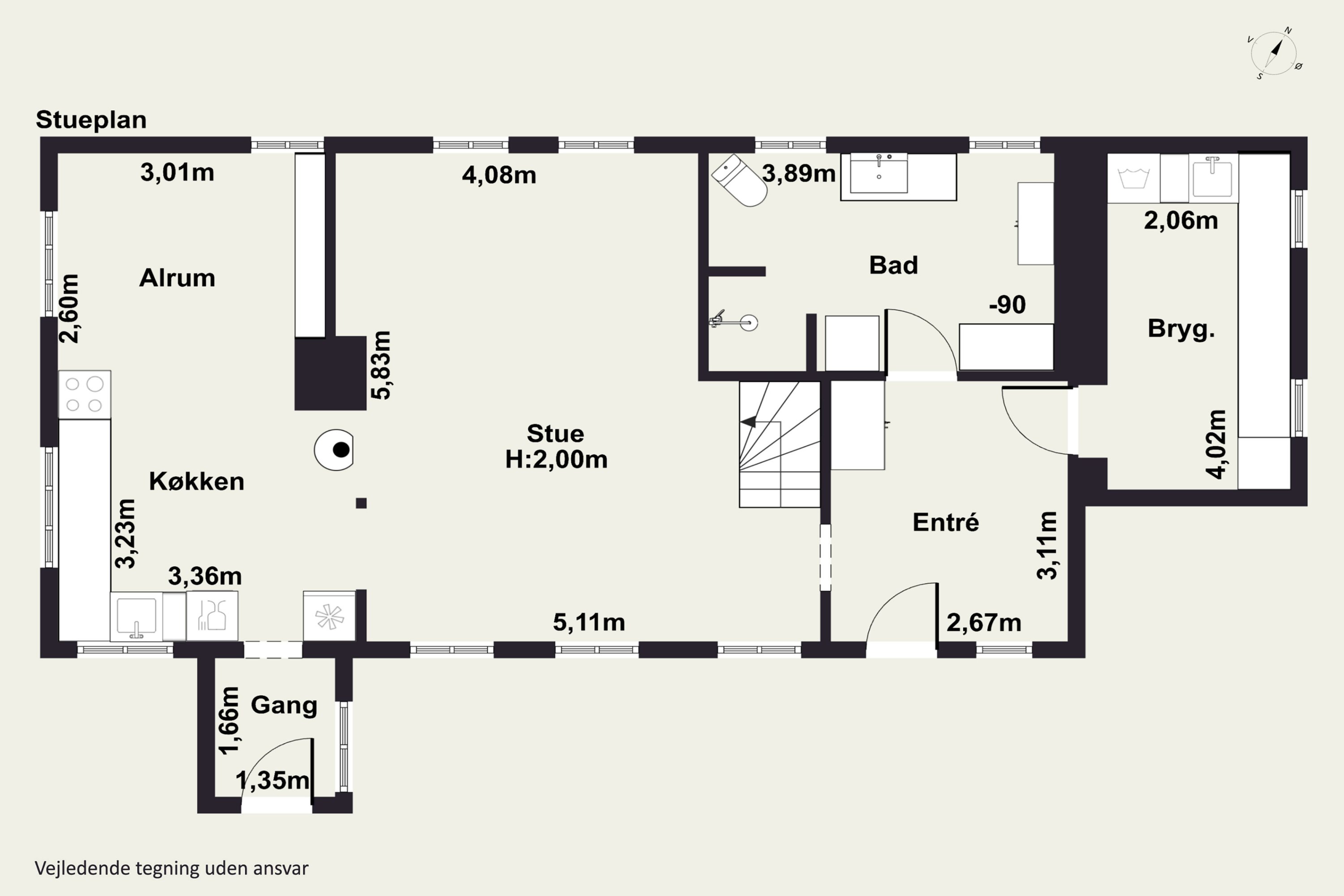 Plantegninger billede af Frederiksberg 69, 4470 Svebølle