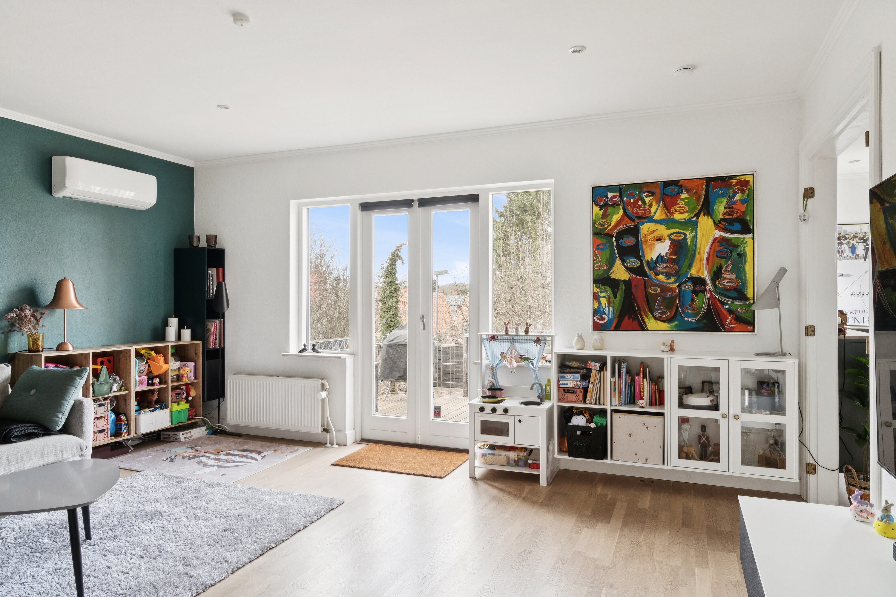 Fremhævet stue billede i fuldskærmstilstand. Billede af Havrevænget 5, 4700 Næstved