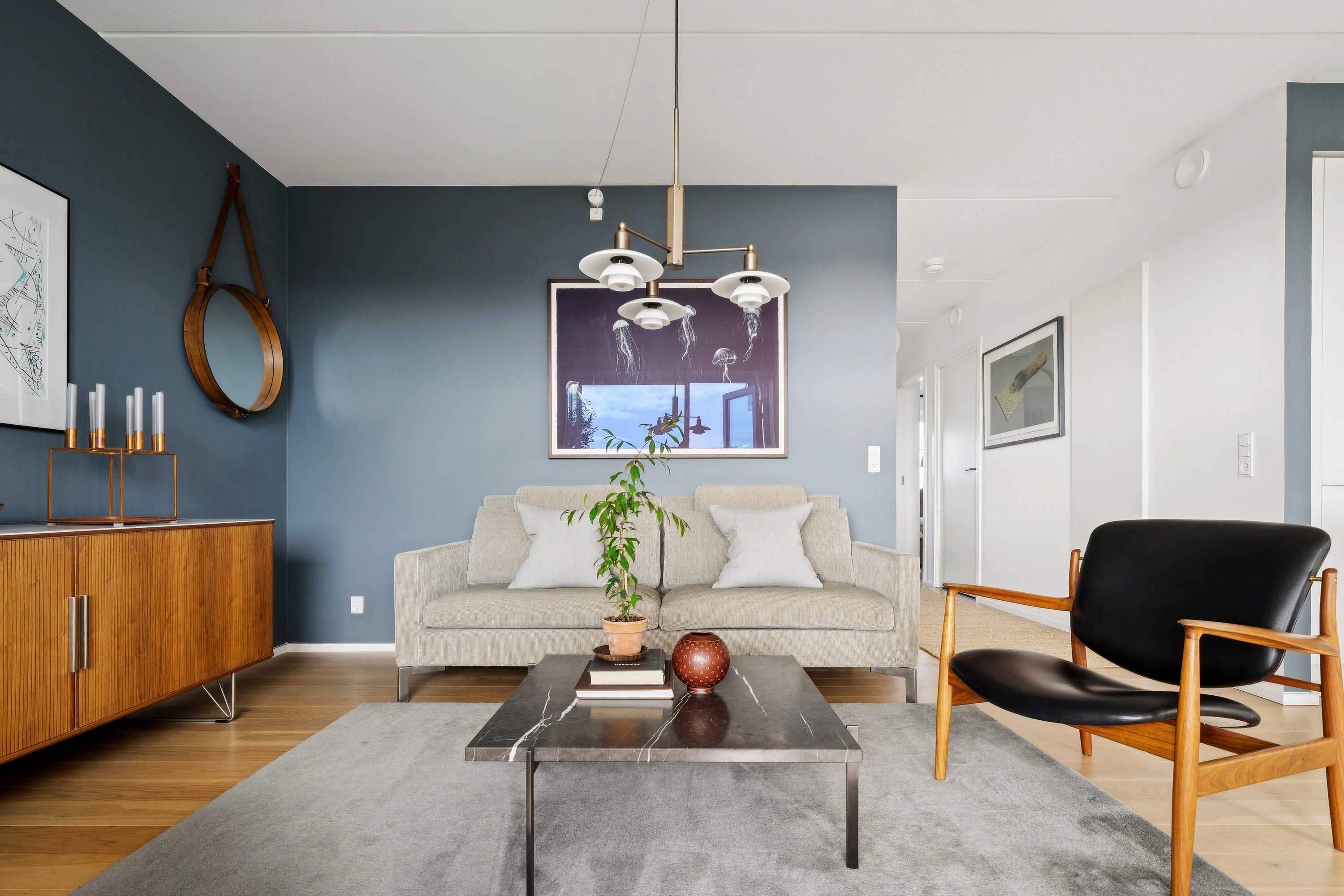 Fremhævet stue billede i fuldskærmstilstand. Billede af Islands Brygge 38C, 10. tv., 2300 København S