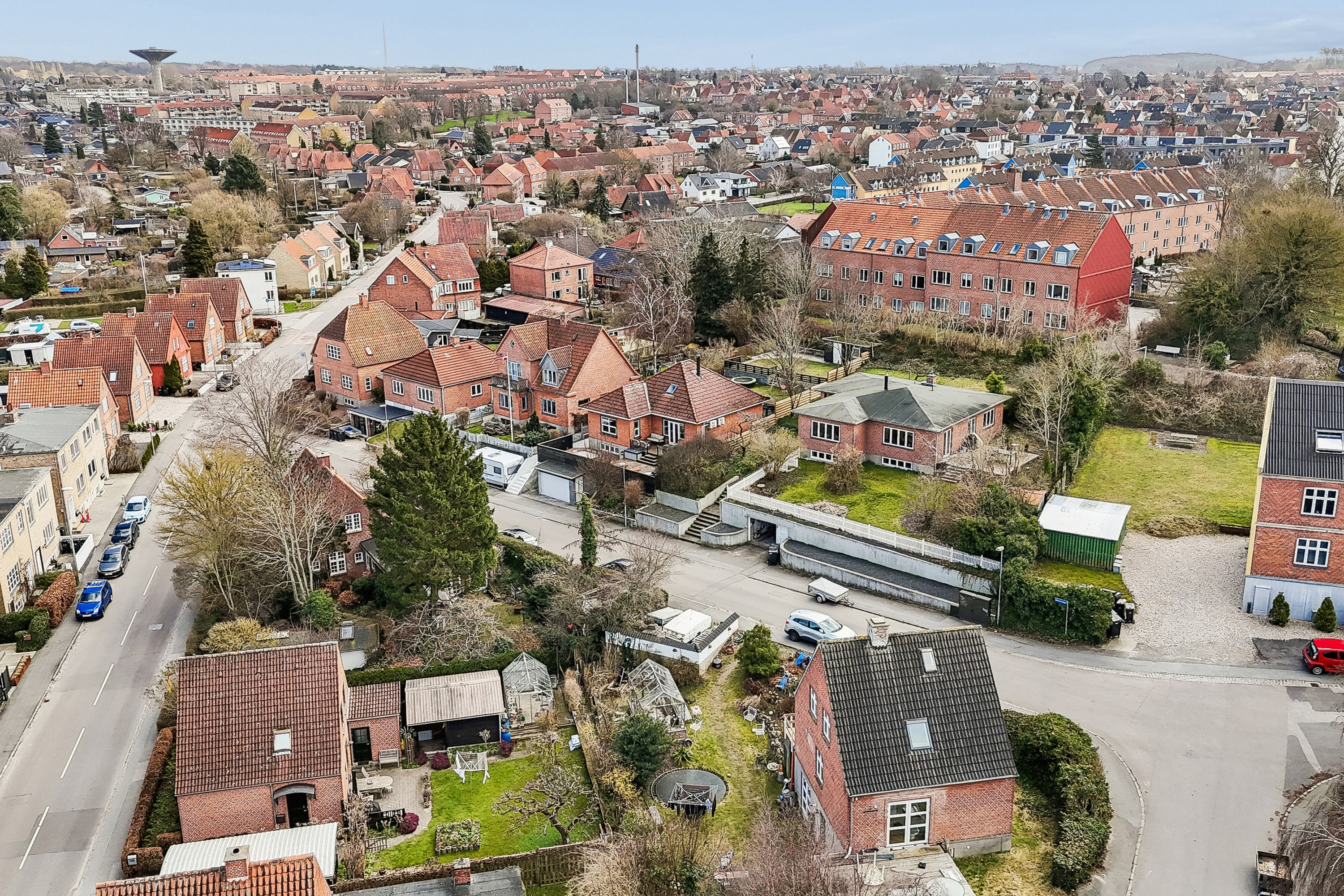 Fremhævet luftfoto billede i fuldskærmstilstand. Billede af Havrevænget 5, 4700 Næstved