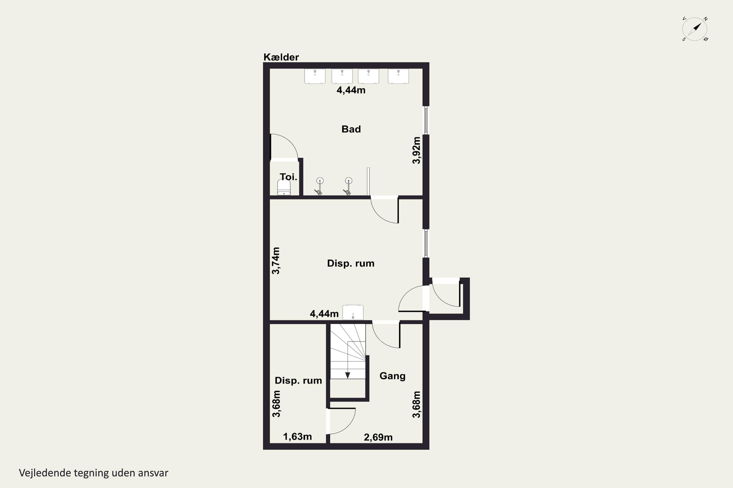 Plantegninger billede af Slotsbakken 3, 6300 Gråsten