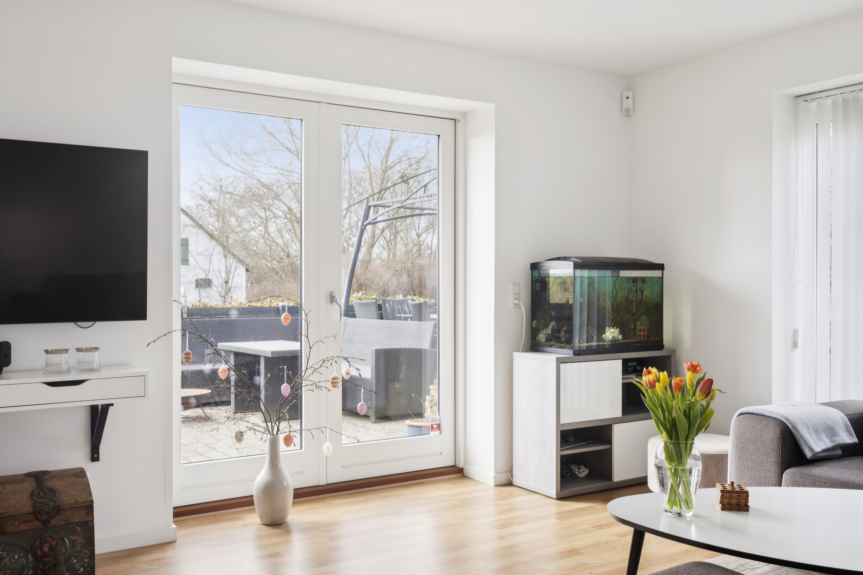 Fremhævet stue billede i fuldskærmstilstand. Billede af Degnehuse 7, 4450 Jyderup