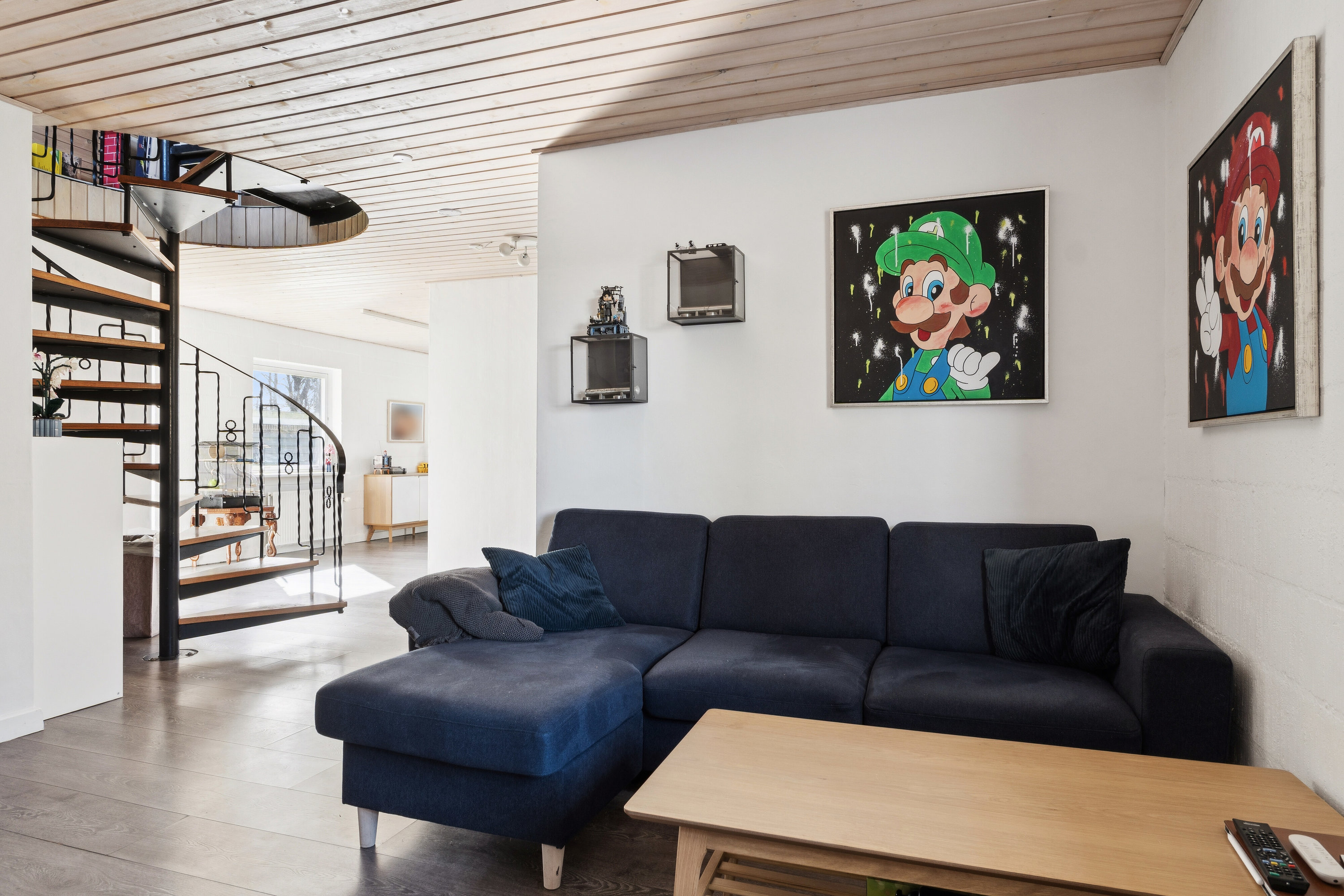 Fremhævet stue billede i fuldskærmstilstand. Billede af Dalsøvej 24, 7200 Grindsted