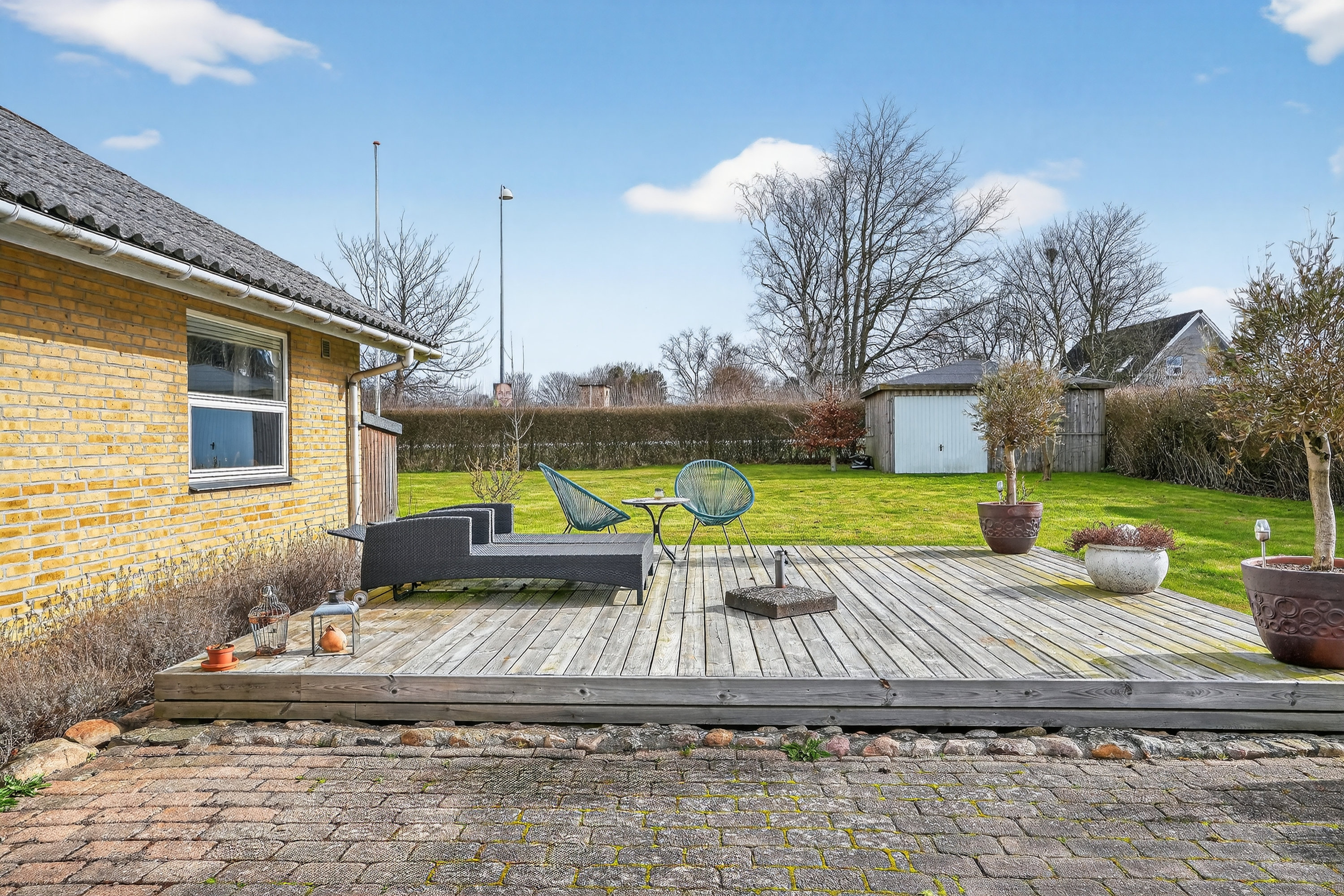 Fremhævet terrasse billede i fuldskærmstilstand. Billede af Idrætsvej 27, Undløse, 4340 Tølløse