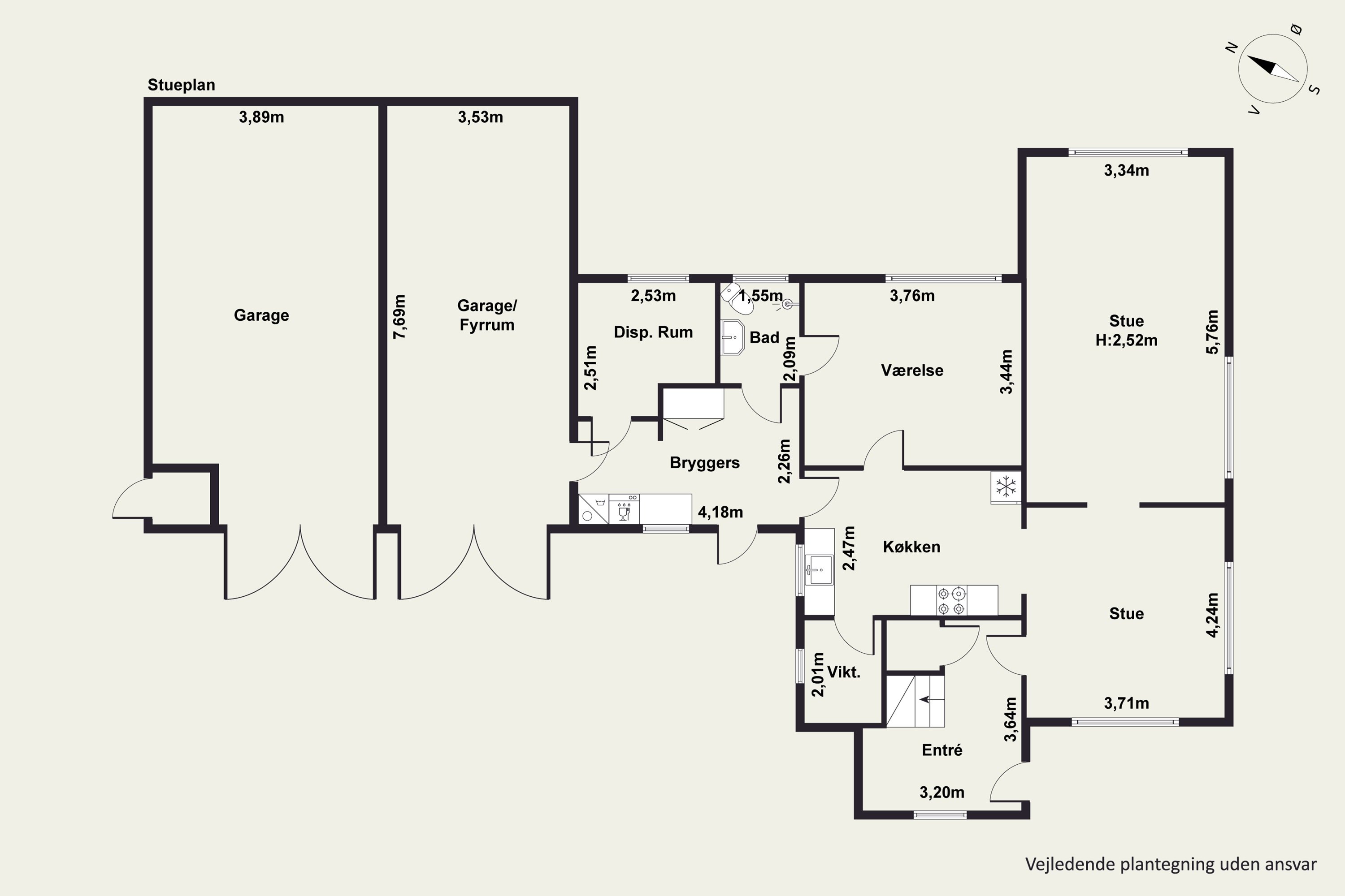 Plantegninger billede af Haderslevvej 67, 6760 Ribe
