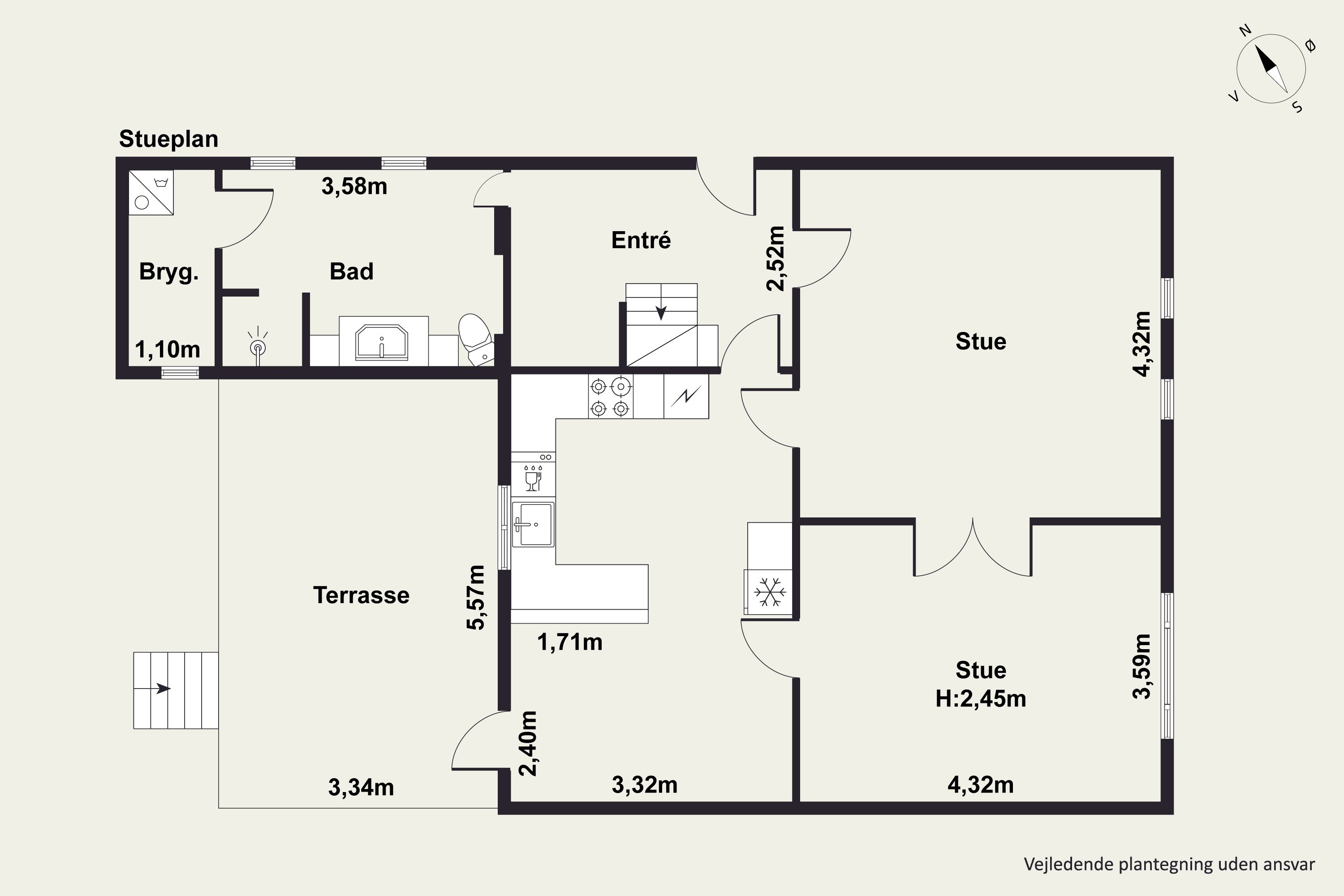 Plantegninger billede af Sandstræde 6, Klejtrup, 9500 Hobro
