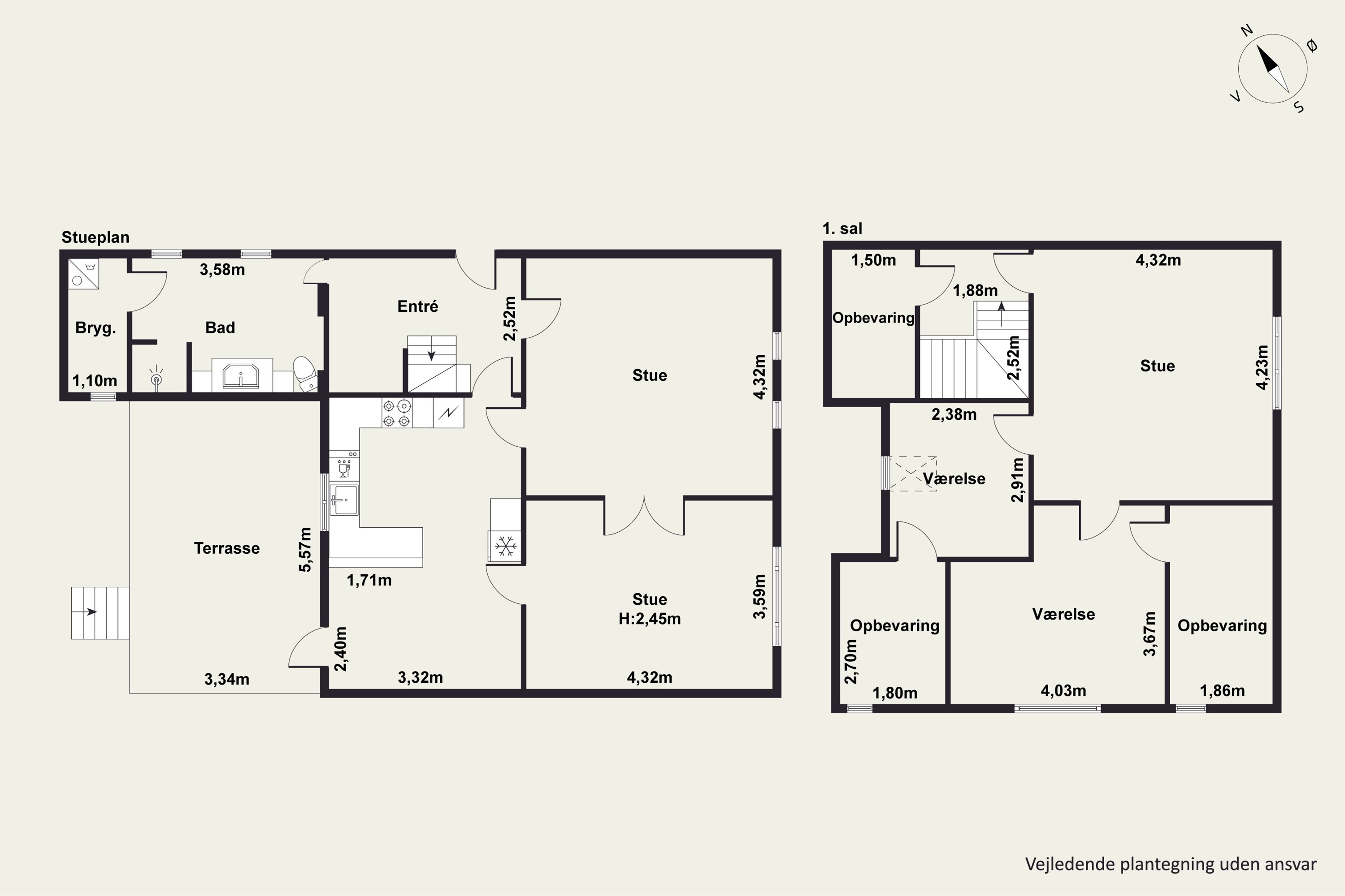 Plantegninger billede af Sandstræde 6, Klejtrup, 9500 Hobro