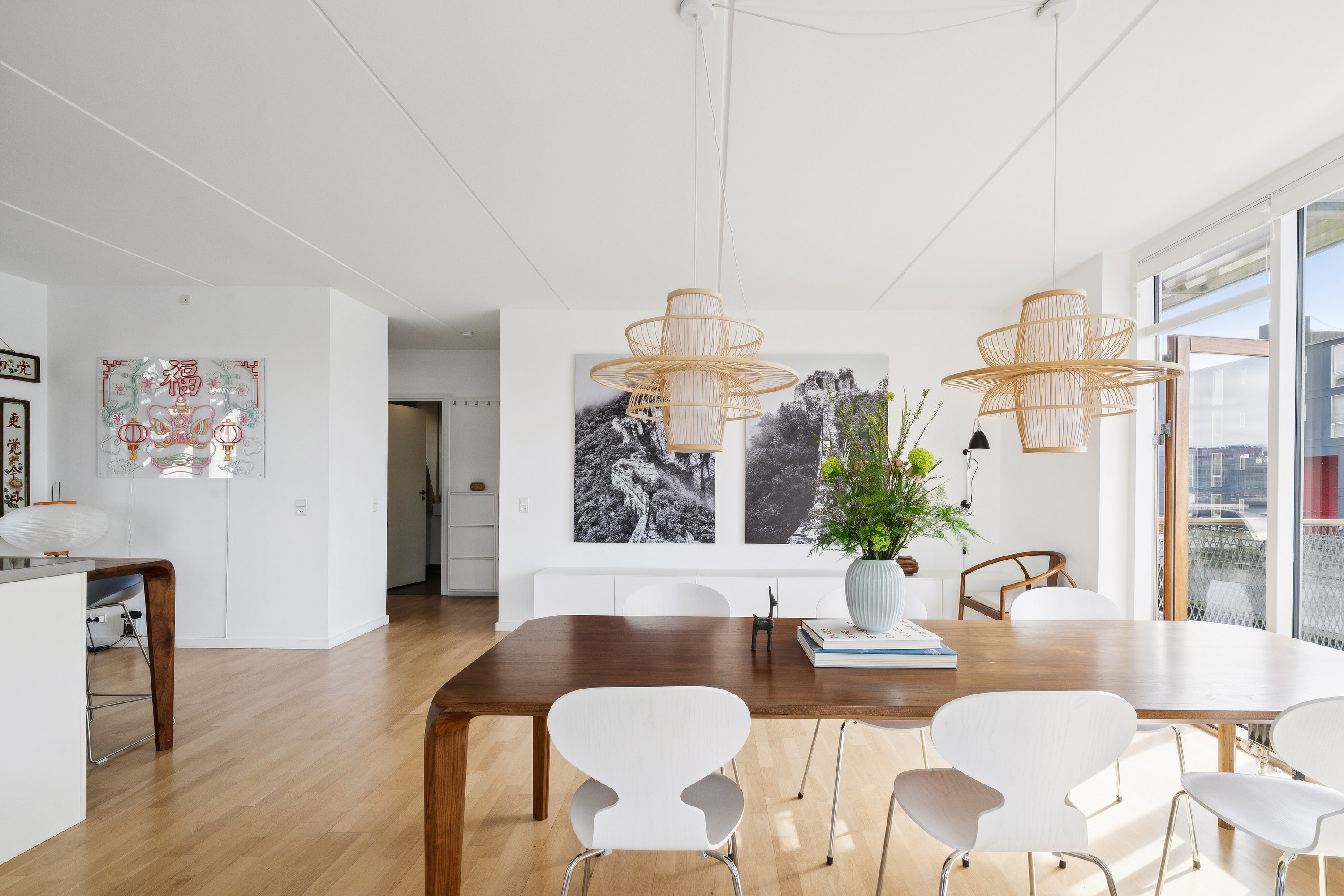 Fremhævet spisestue billede i fuldskærmstilstand. Billede af Peter Holms Vej 16, 1. 3., 2450 København SV