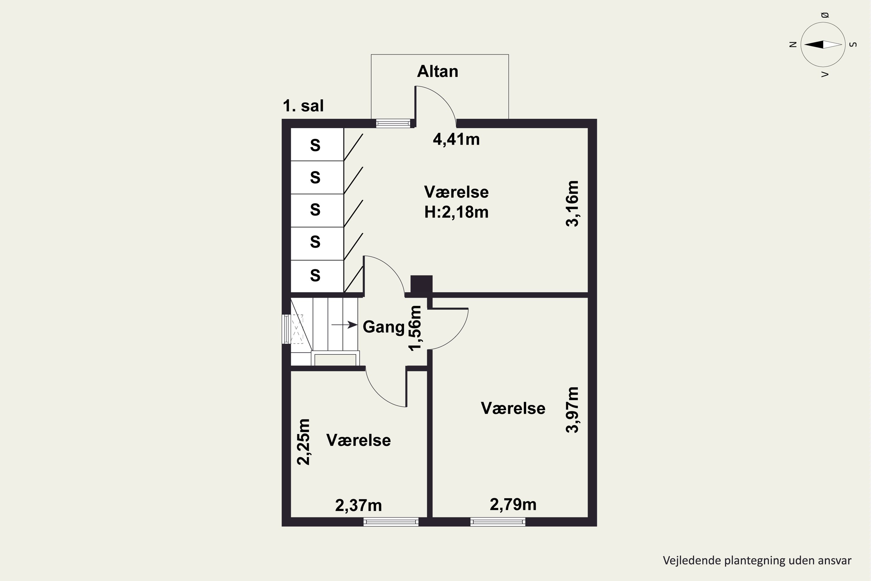 Plantegninger billede af Jernbanegade 64, 9560 Hadsund