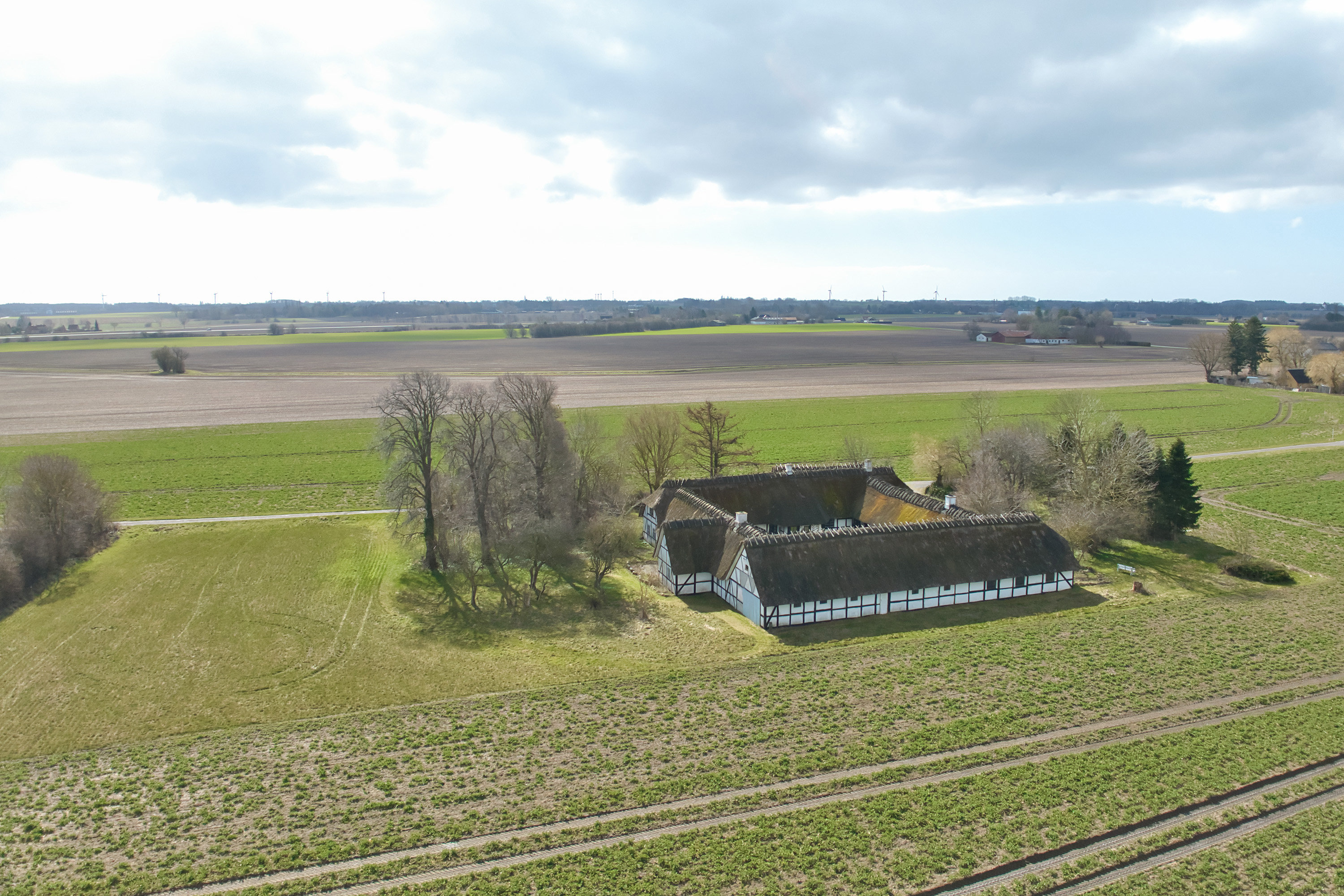 Fremhævet luftfoto billede i fuldskærmstilstand. Billede af Lienlundsvej 1, Nr Frejlev, 4892 Kettinge