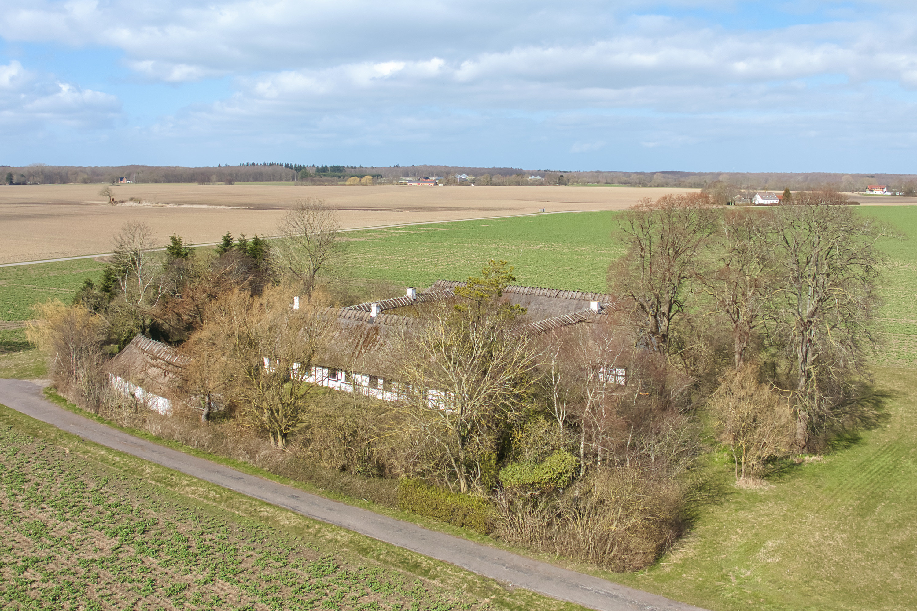 Fremhævet luftfoto billede i fuldskærmstilstand. Billede af Lienlundsvej 1, Nr Frejlev, 4892 Kettinge