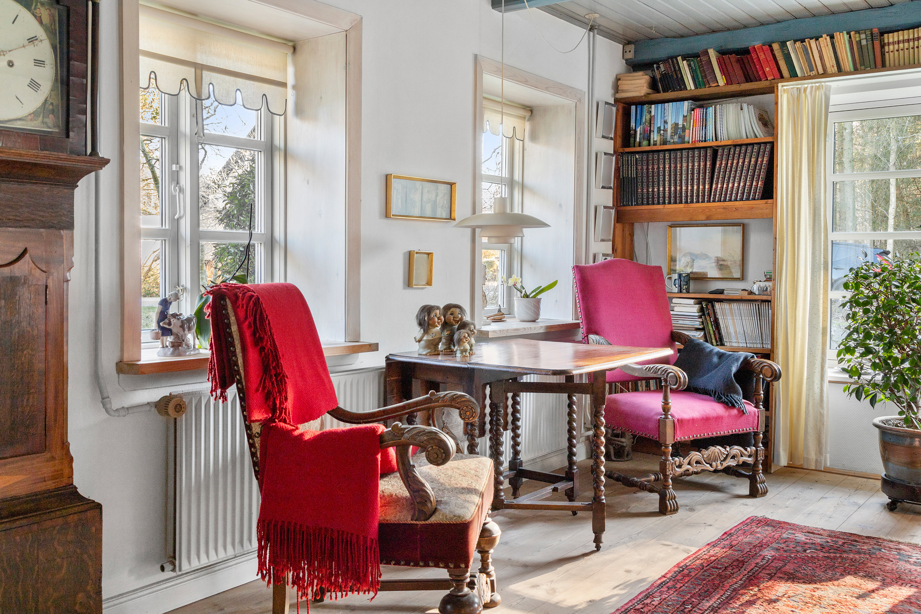 Fremhævet stue billede i fuldskærmstilstand. Billede af Svinkløvvej 343, Hjortdal, 9690 Fjerritslev