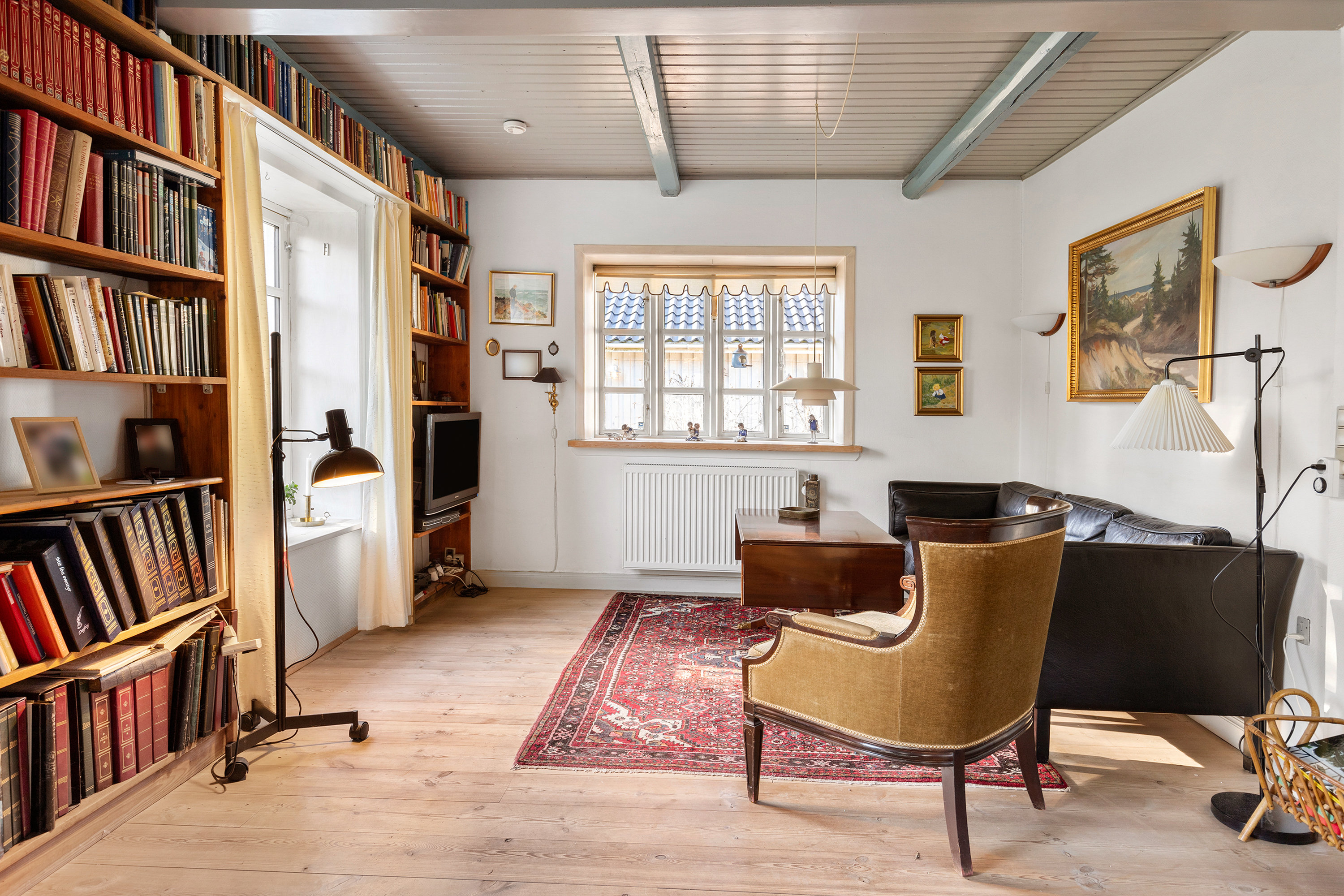 Fremhævet stue billede i fuldskærmstilstand. Billede af Svinkløvvej 343, Hjortdal, 9690 Fjerritslev