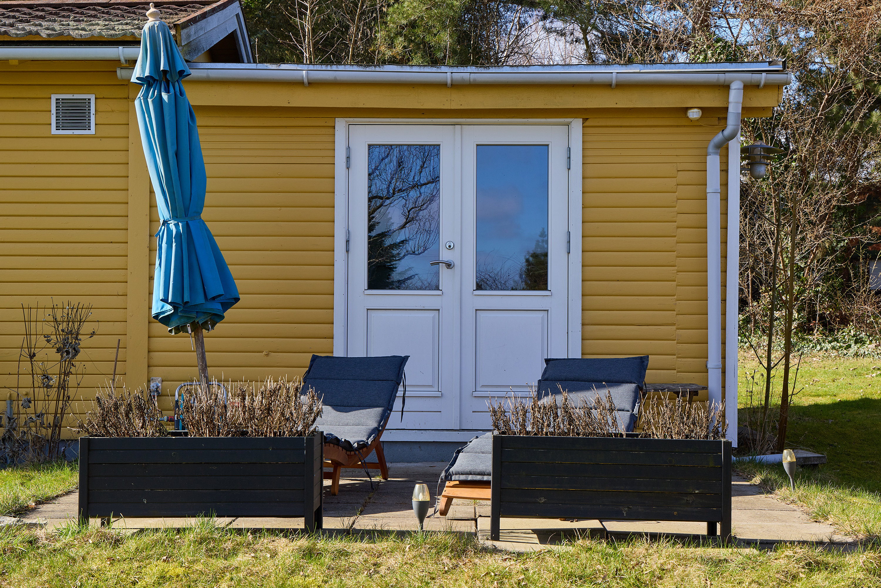 Fremhævet terrasse billede i fuldskærmstilstand. Billede af Skovbakken 17, Kulhuse, 3630 Jægerspris