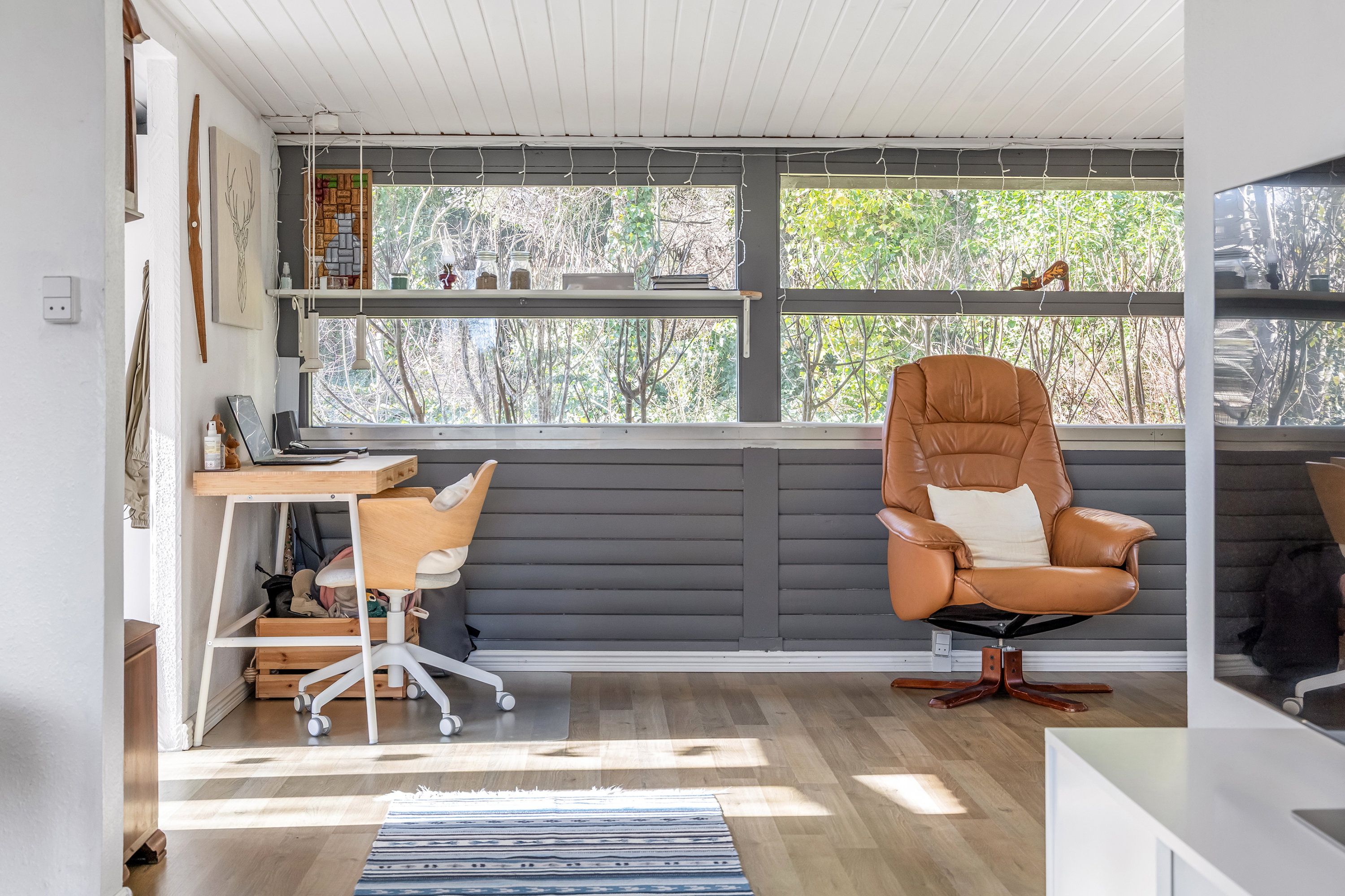 Fremhævet stue billede i fuldskærmstilstand. Billede af Skovbakken 17, Kulhuse, 3630 Jægerspris