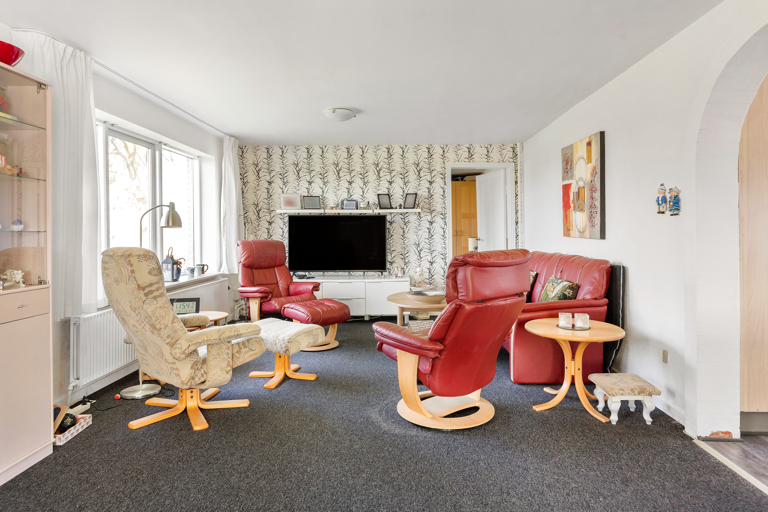 Fremhævet stue billede i fuldskærmstilstand. Billede af Gunderupvej 32, Tandrup, 9640 Farsø