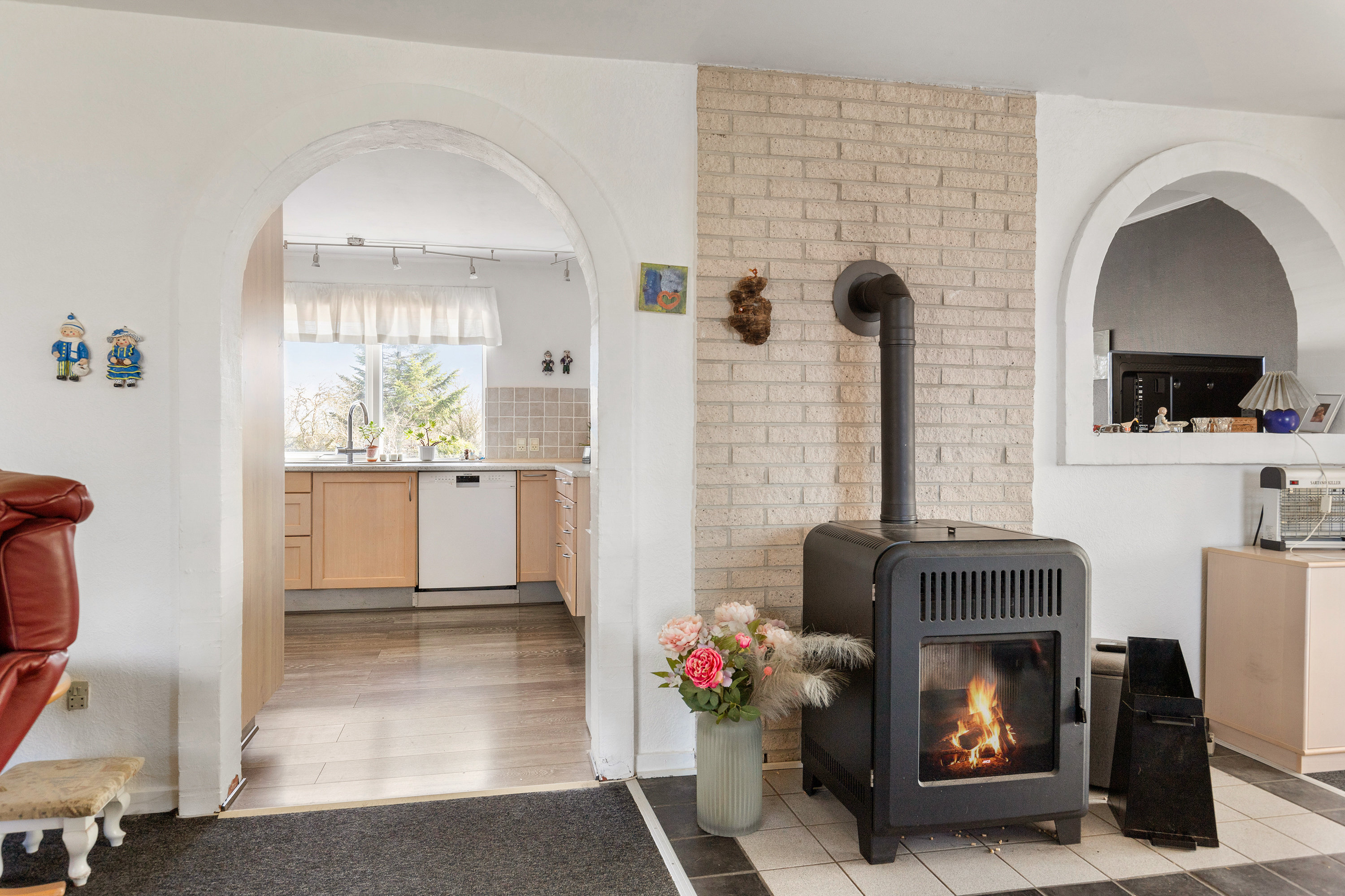 Fremhævet stue billede i fuldskærmstilstand. Billede af Gunderupvej 32, Tandrup, 9640 Farsø