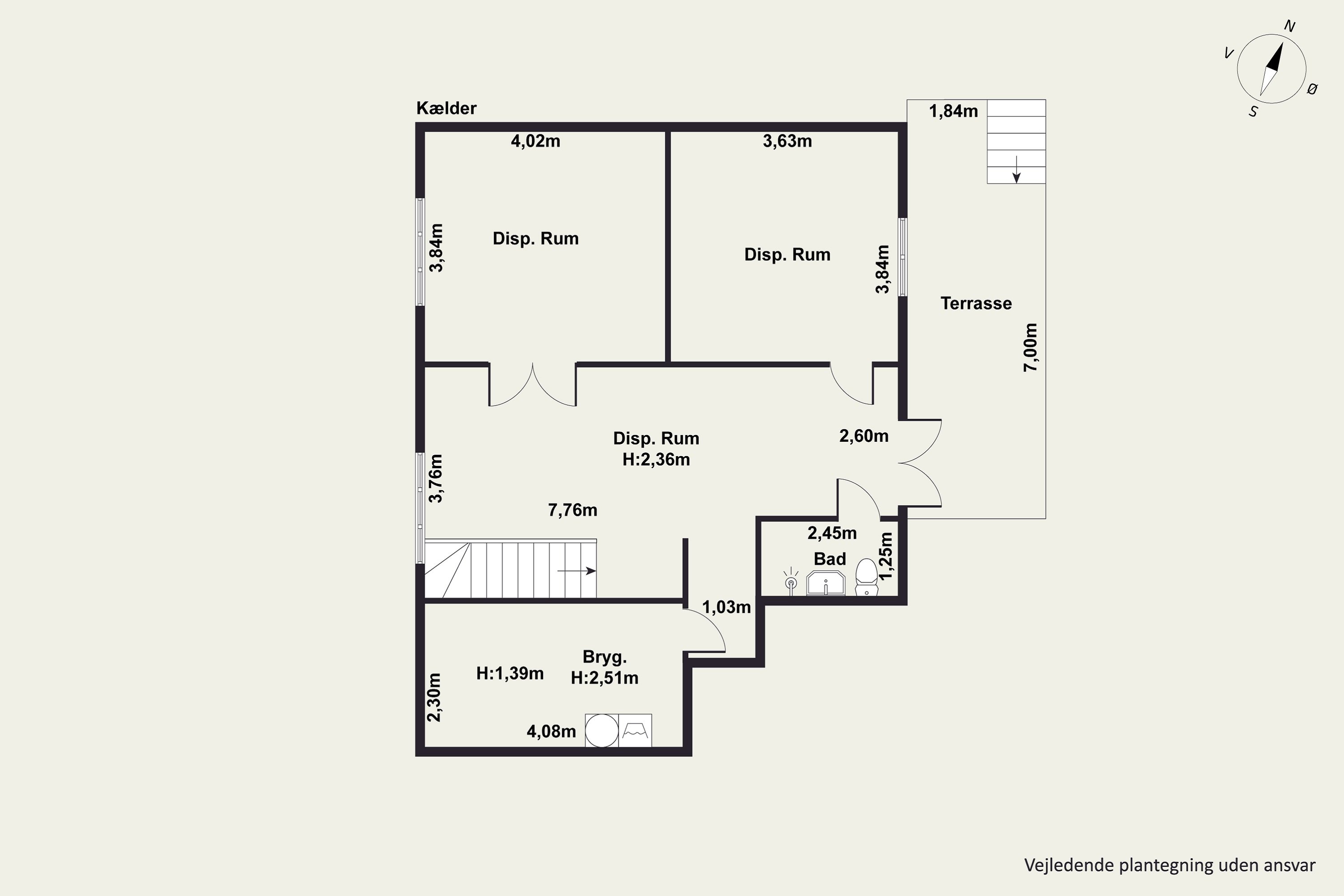 Plantegninger billede af Jernbane Allé 8, st.. tv., 2720 Vanløse